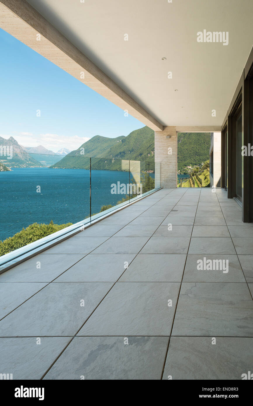 Image showcasing Interior, modern building, apartment, balcony view Stock Photo - Alamy