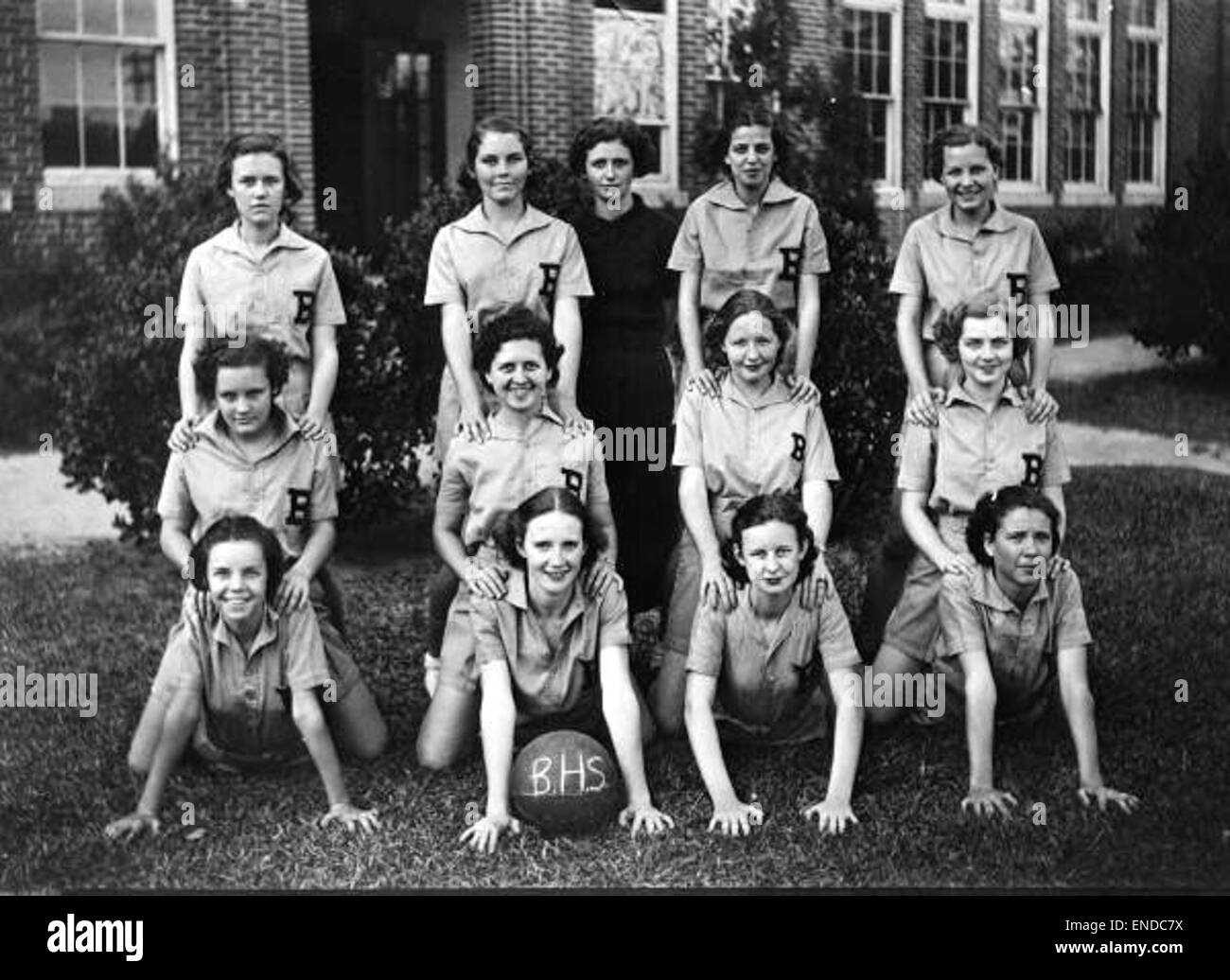 Blountstown High School girls basketball team - Blountstown Stock Photo