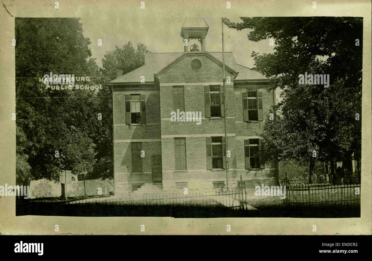 Harveysburg Public School Stock Photo Alamy