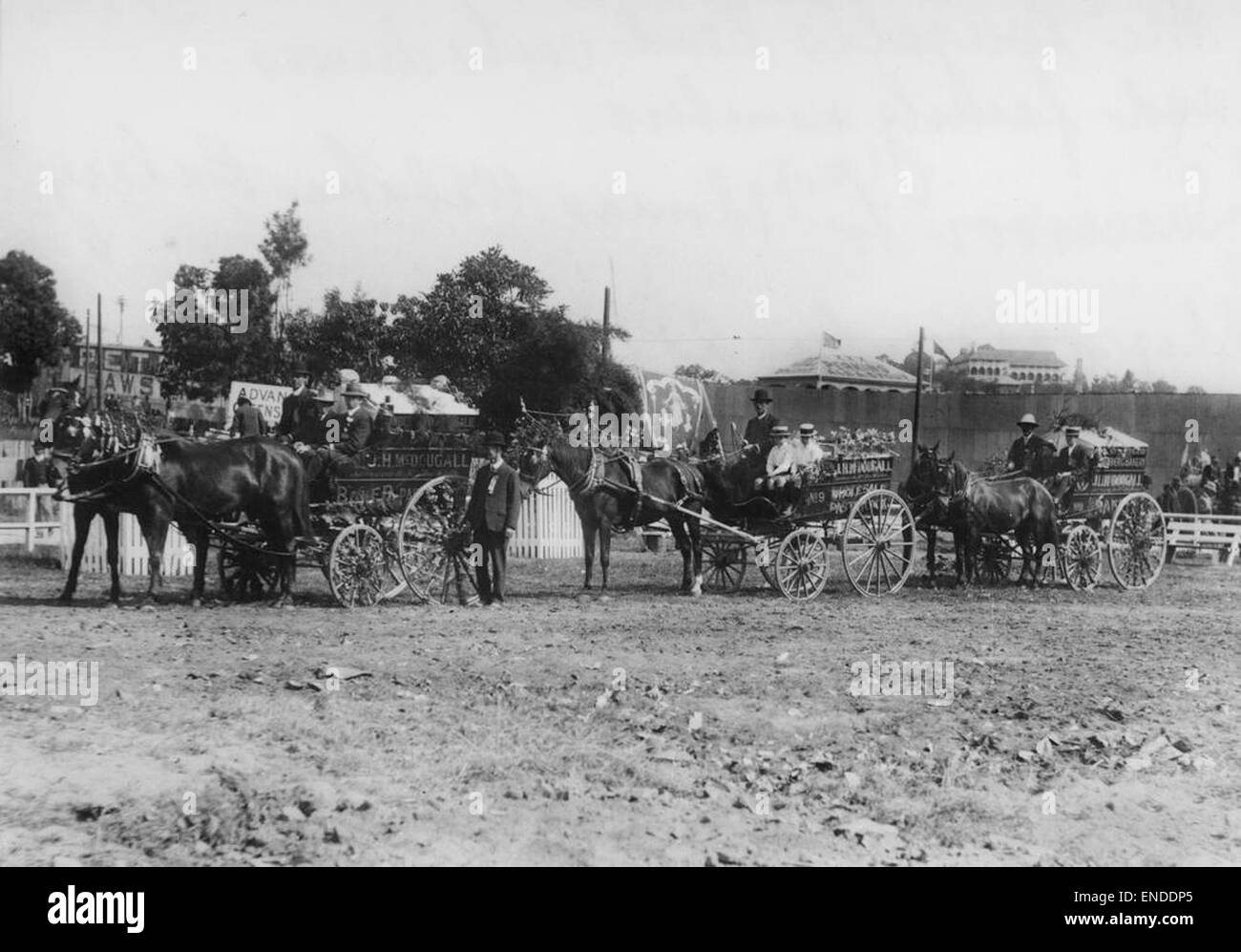 Bread delivery carts, McDougall’s Bakery, Rosalie Stock Photo Alamy