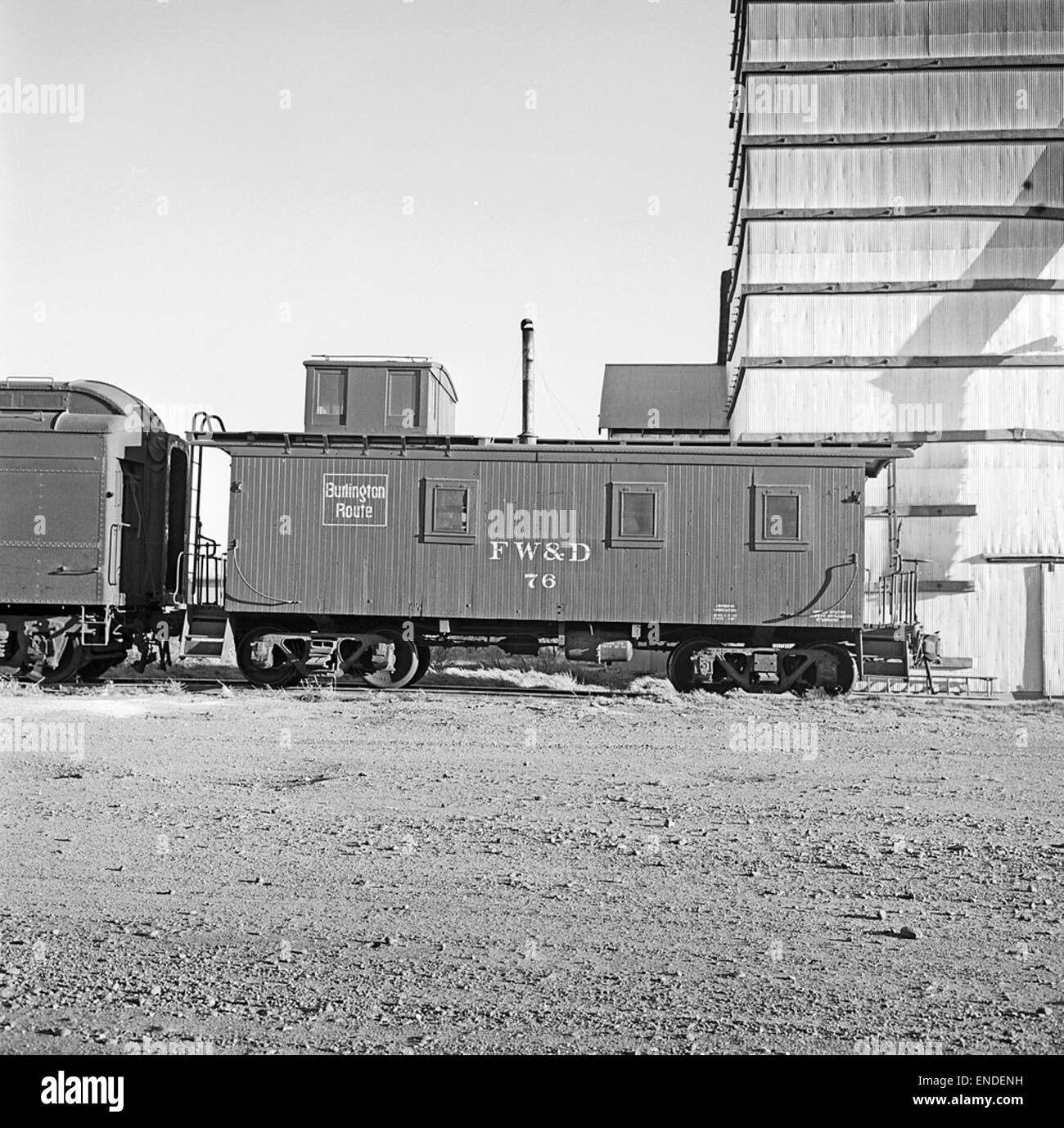 [Fort Worth & Denver City, Caboose 76] Stock Photo - Alamy