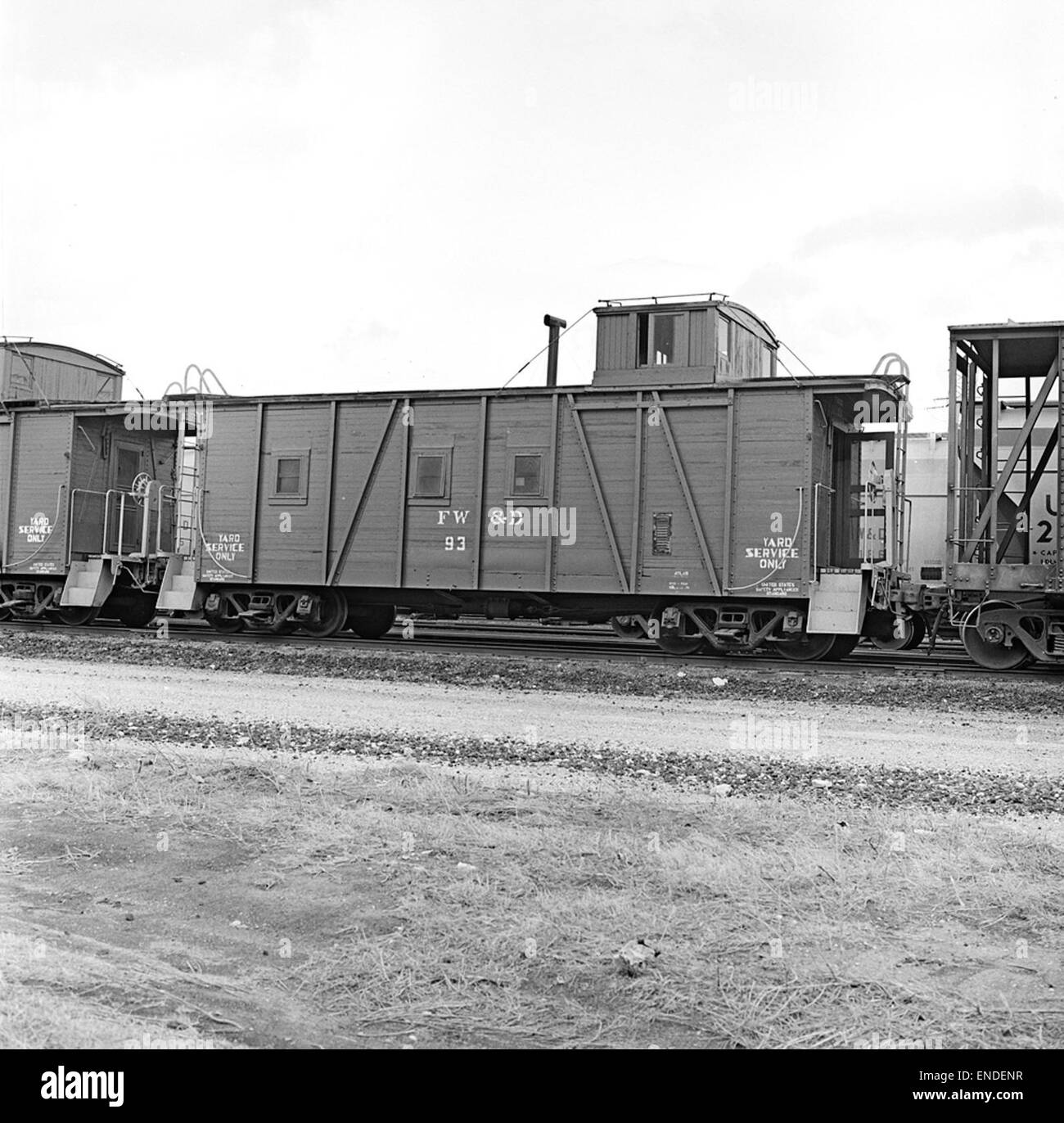 [Fort Worth & Denver City, Caboose 93] Stock Photo Alamy