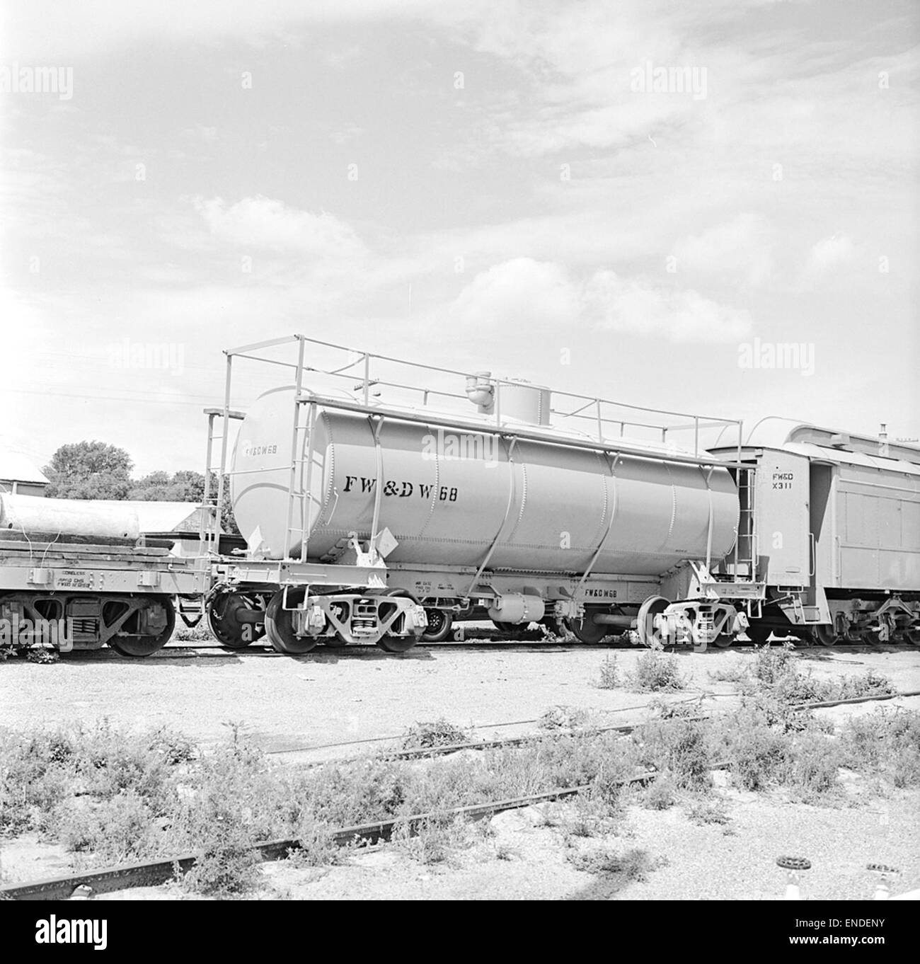 [Fort Worth & Denver City, Water Car W-68] Stock Photo