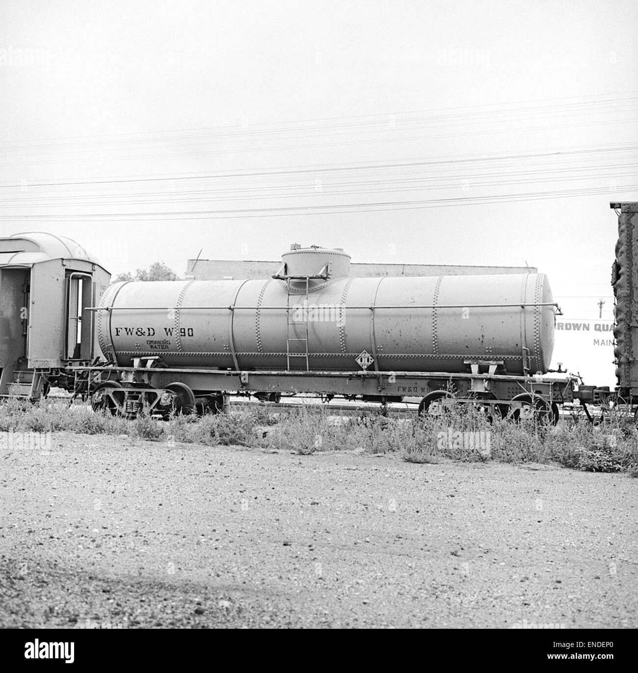 [Fort Worth & Denver City, Water Tank Car W-90] Stock Photo
