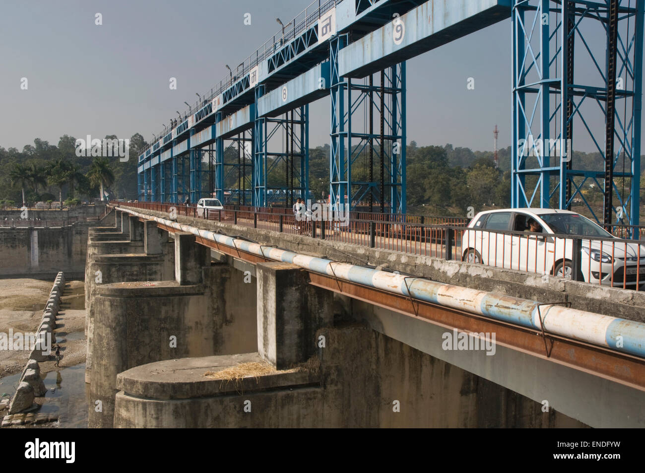 INDIA, Uttaranchal, Ramganga, dam and hydroelectric power station Stock Photo Alamy
