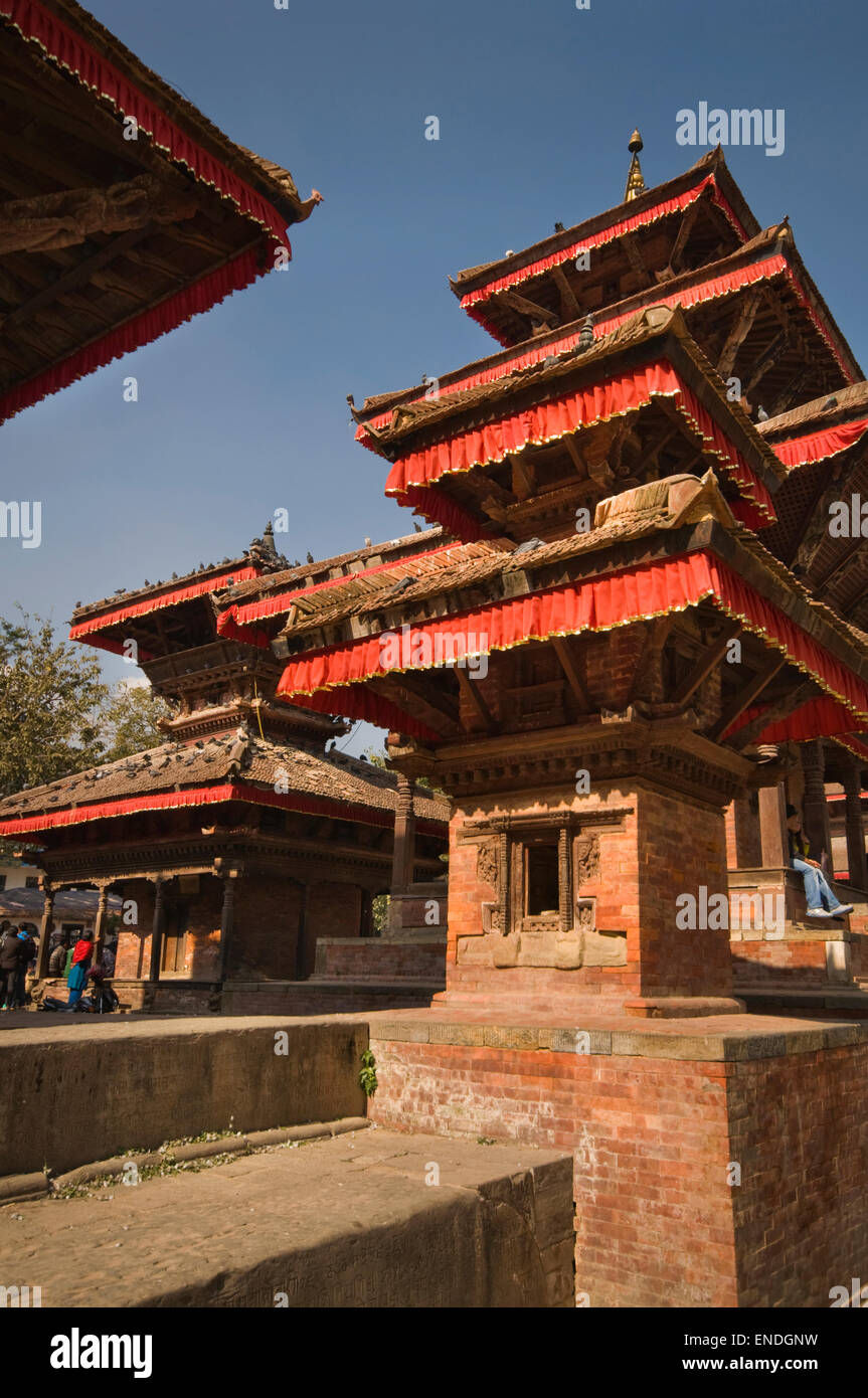 NEPAL, Kathmandu, Durbar Square, Jagannath Hindu Temple (16th Century) Stock Photo