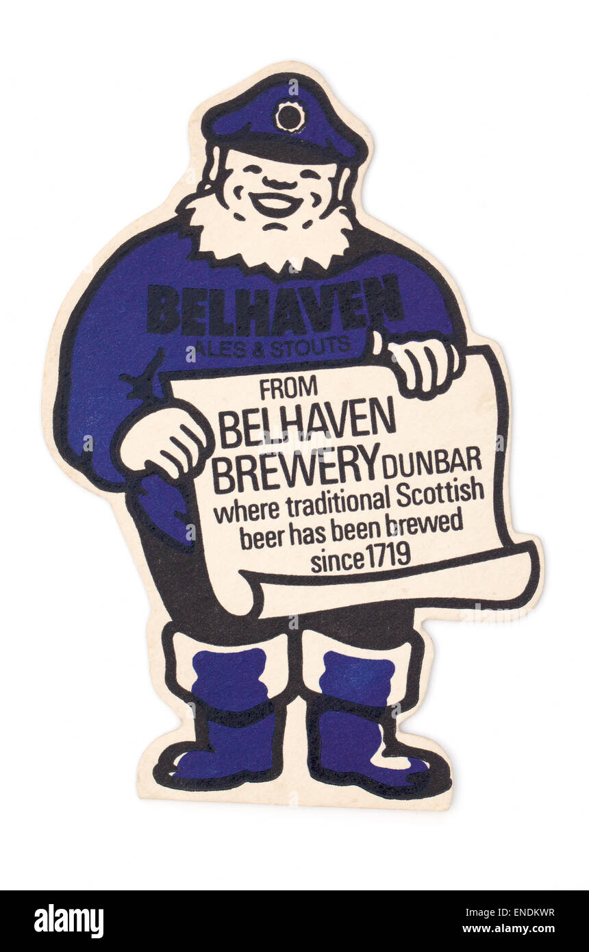 Beer Coaster Belhaven Brewery United Kingdom Scottish Ale 