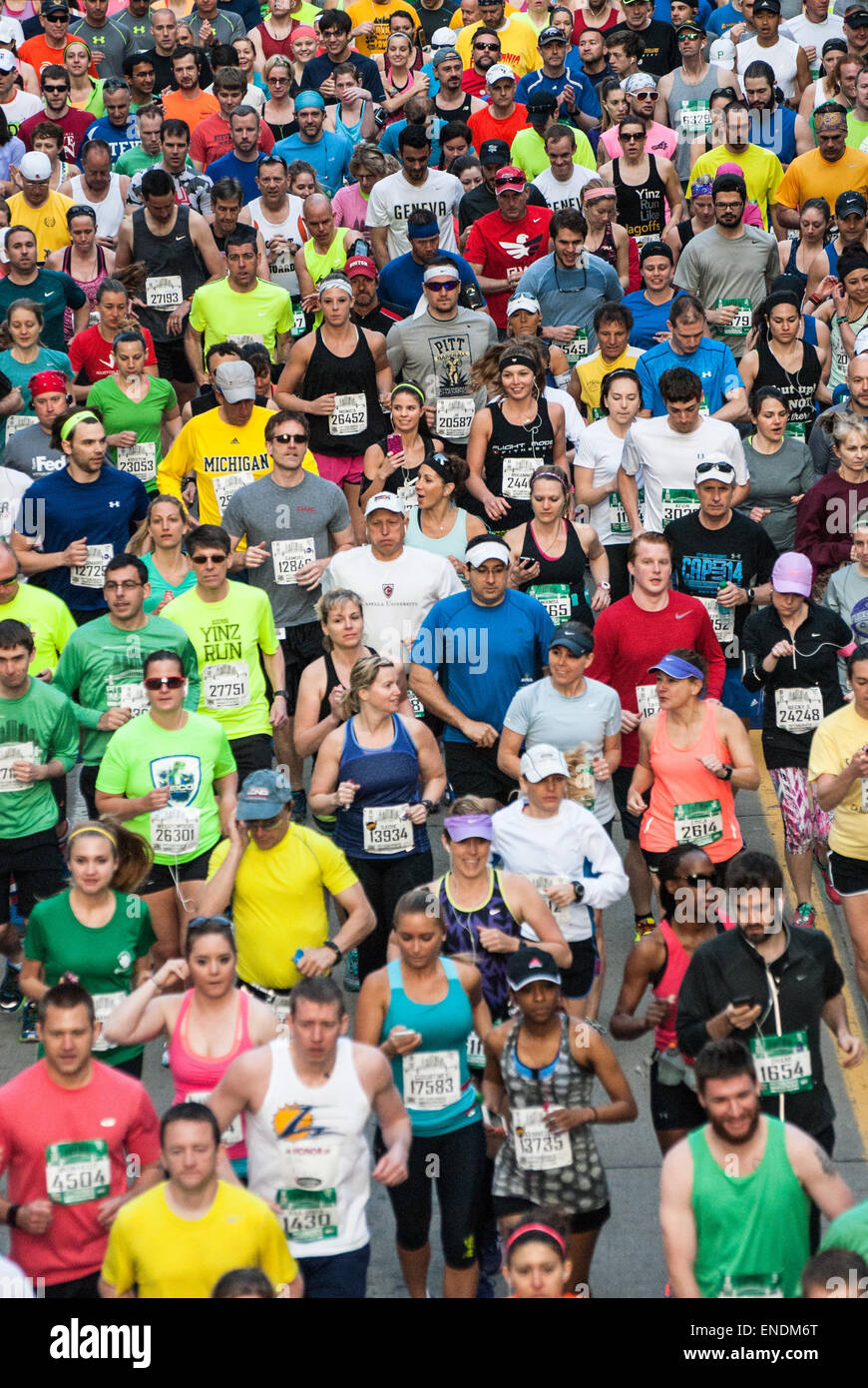 Pittsburgh, USA. 3rd May, 2015. Runners from Pittsburgh and around the
