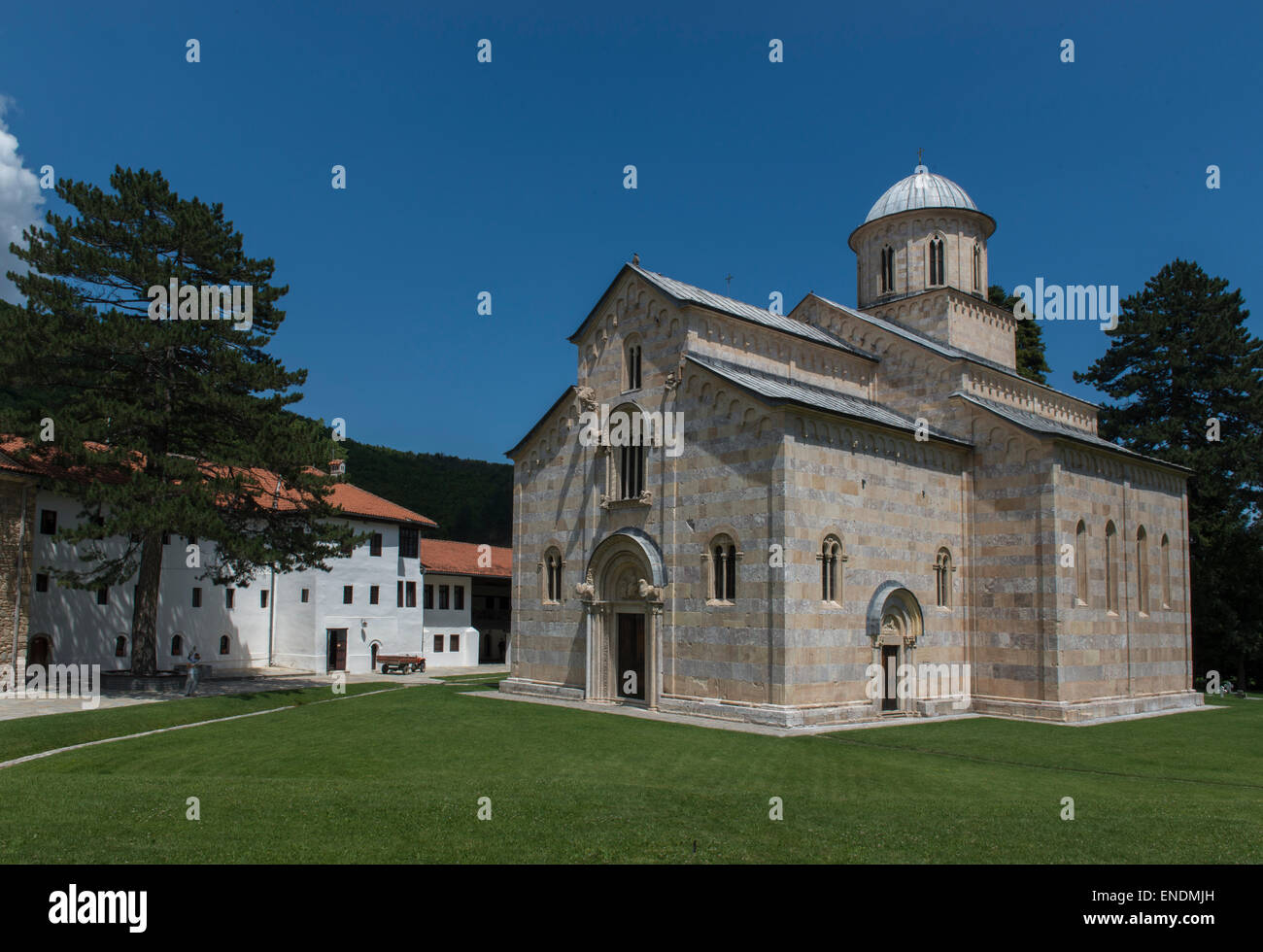 Visoki Dečani Monastery, Deçan, Kosovo Stock Photo