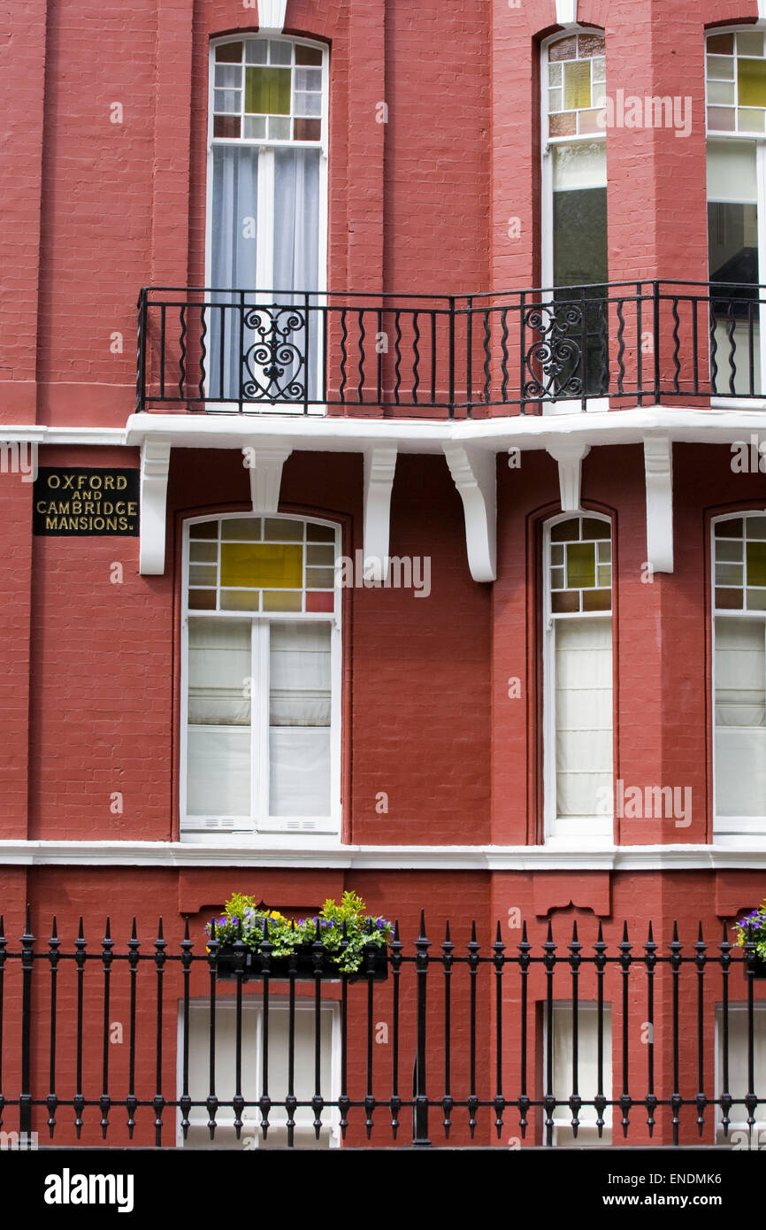 Oxford & Cambridge Mansions, Marylebone London Stock Photo Alamy