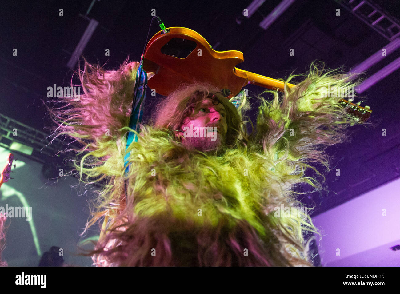 Huw Bunford - Super Furry Animals performing in Cardiff in March 2015. Stock Photo