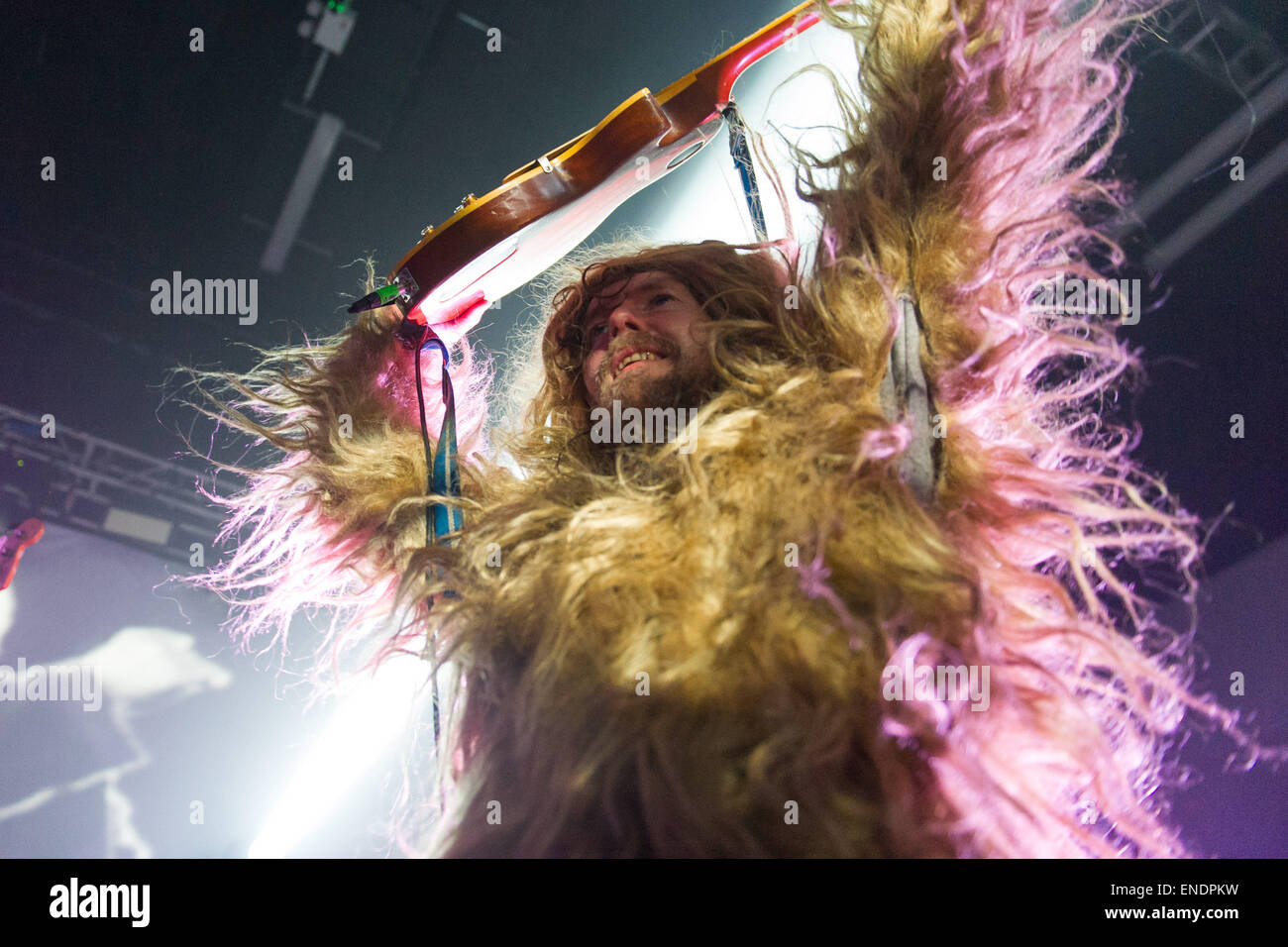 Huw Bunford - Super Furry Animals performing in Cardiff in March 2015. Stock Photo
