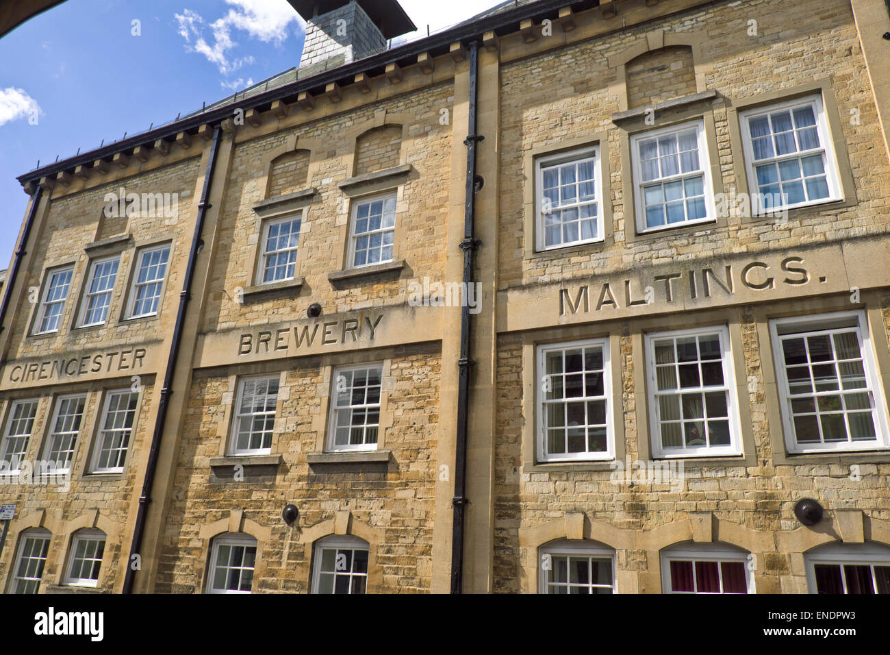 Cirencester A Cotswold market town in Gloucestershire England UK Gloucester Brewery Maltings Stock Photo