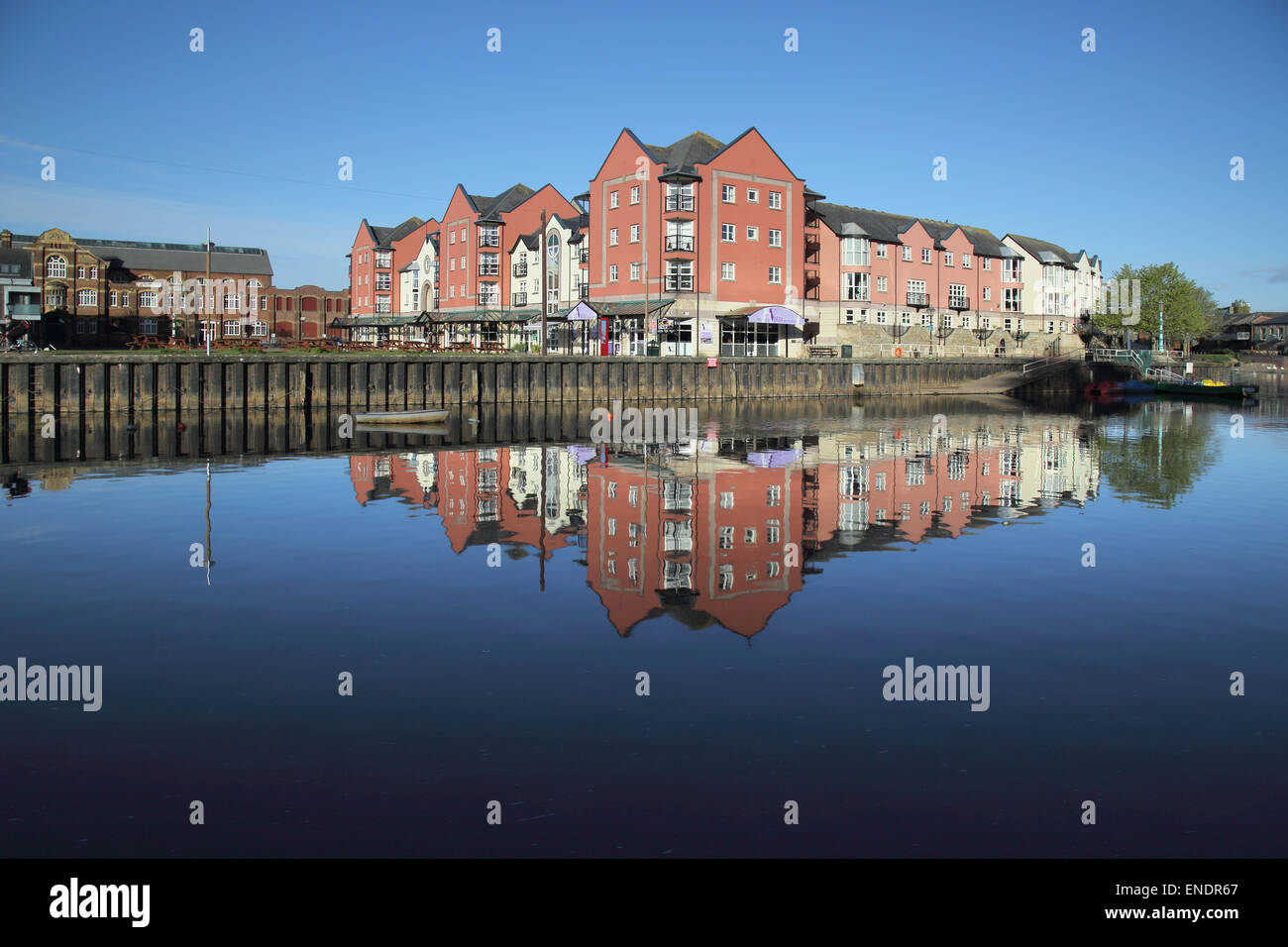 exeter canal and basin Stock Photo - Alamy