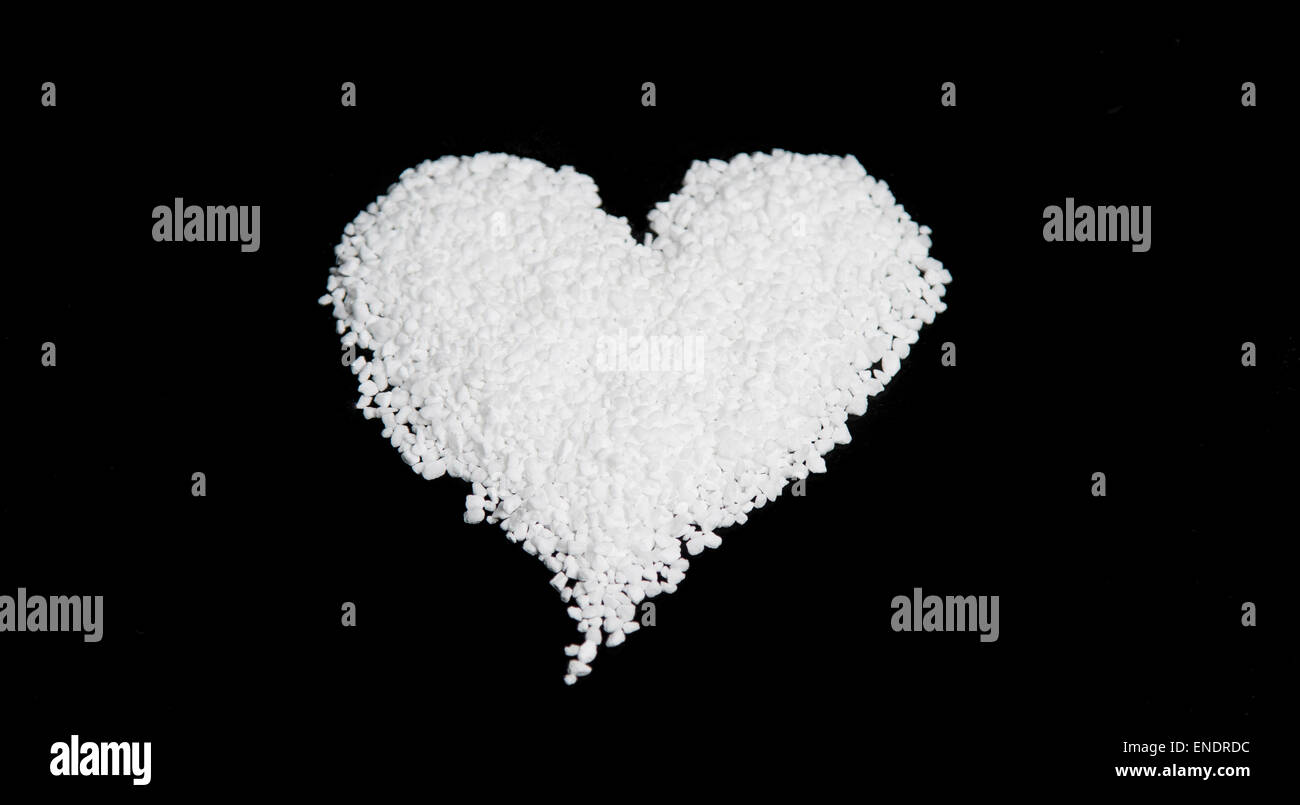 Nib Sugar in the Shape of an Heart Stock Photo Alamy