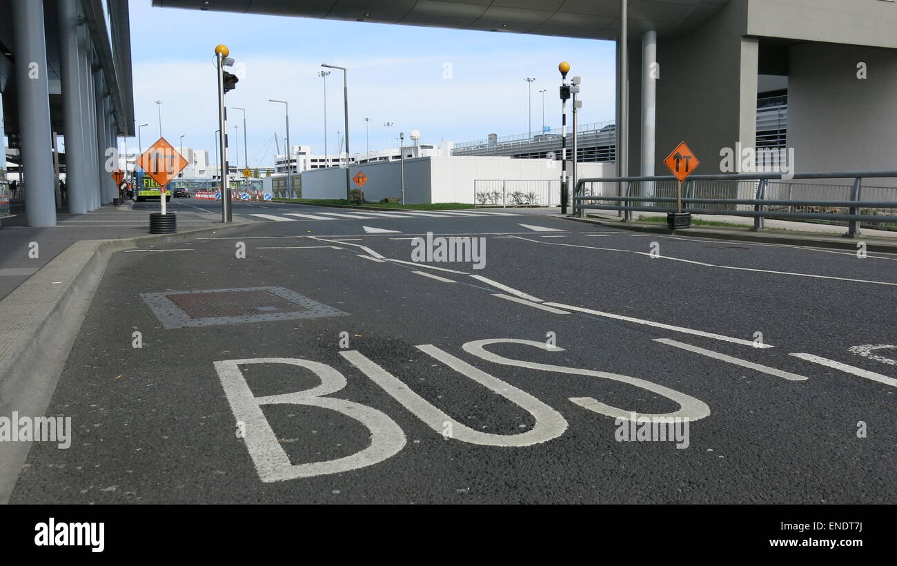 Empty bus stop dublin airport hi-res stock photography and images - Alamy