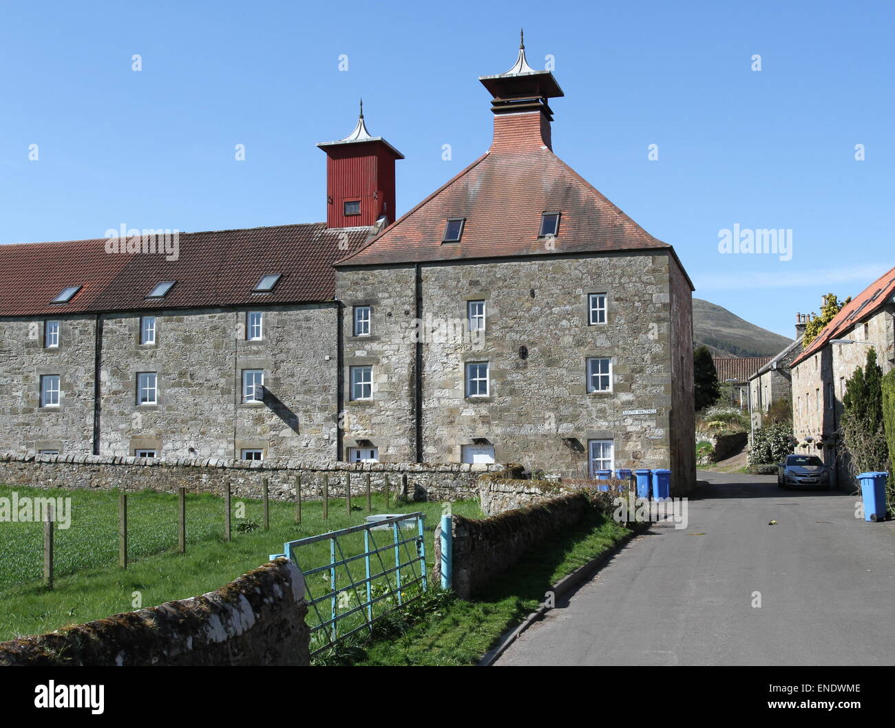 Former Malt barns Newton of Falkland Fife Scotland April 2015 Stock
