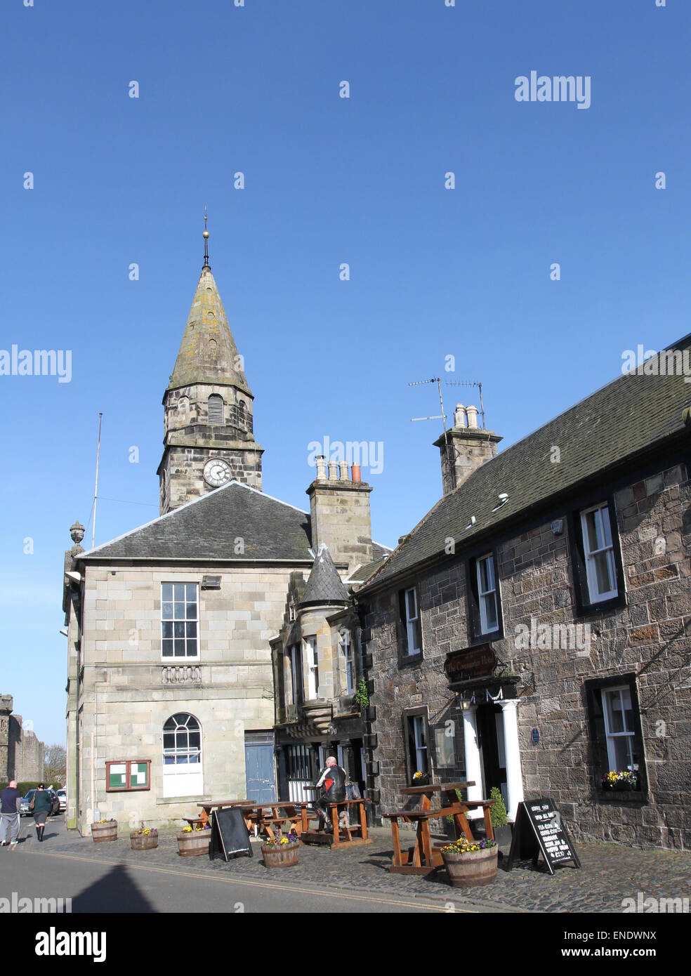 The Covenanter Hotel and Town Hall Falkland Fife Scotland April 2015