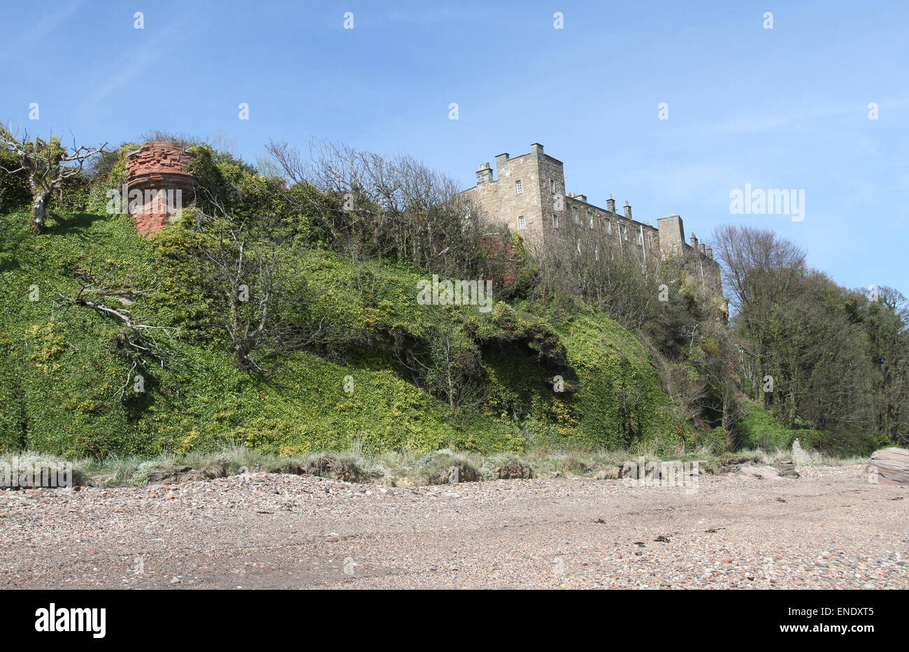 Exterior of Wemyss Castle West Wemyss Fife Scotland April 2015 Stock
