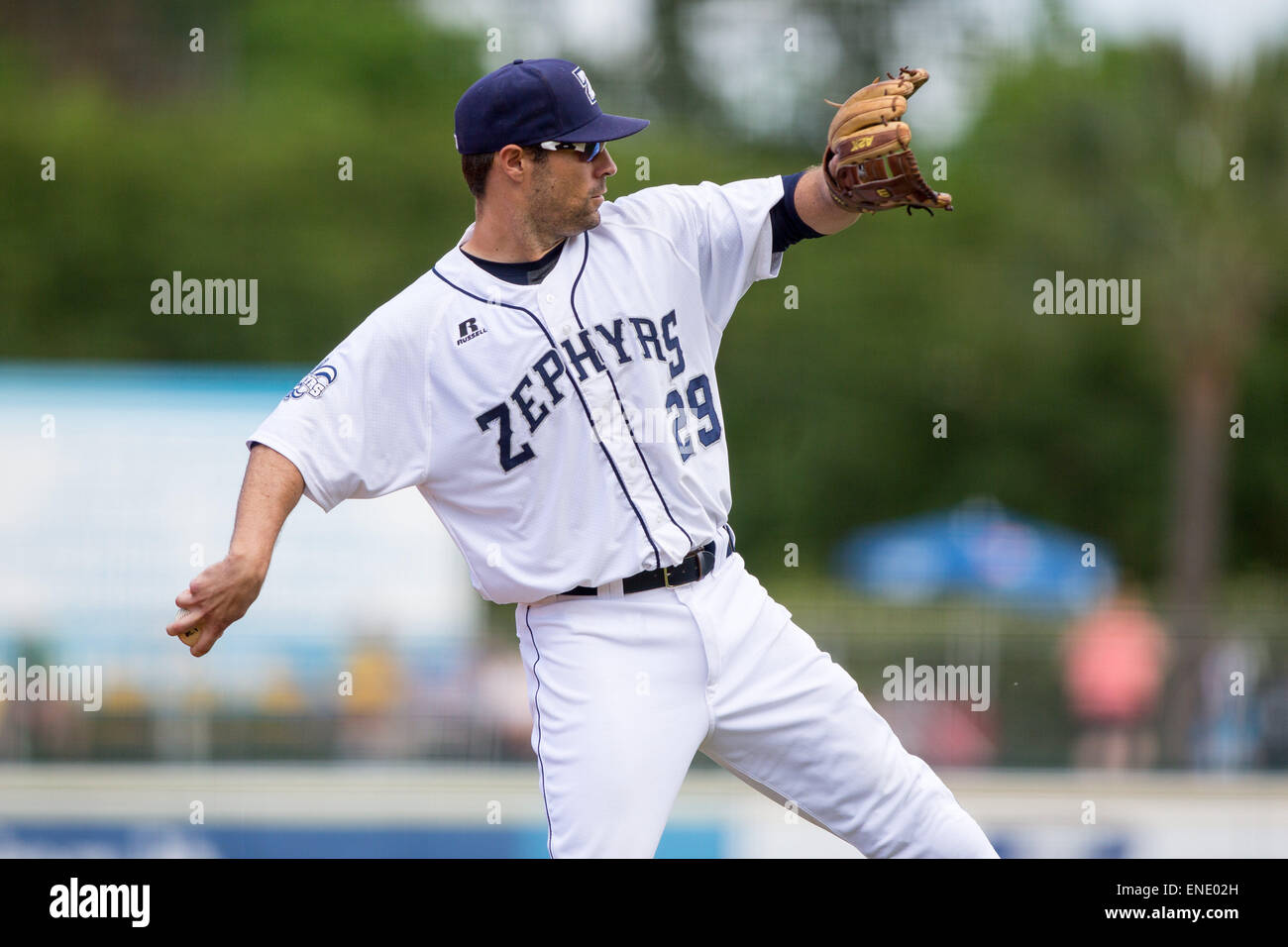 New Orleans, LA, USA. 3rd May, 2015. New Orleans Zephyrs third baseman
