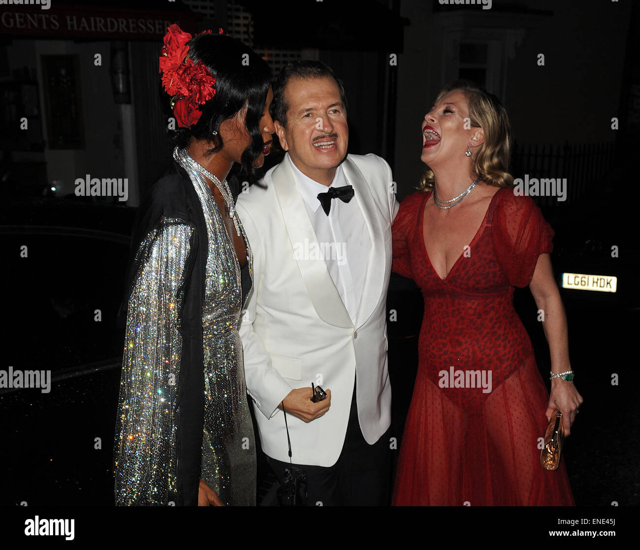 Mario Testino 60th Birthday Bash at the Chiltern Firehouse restaurant