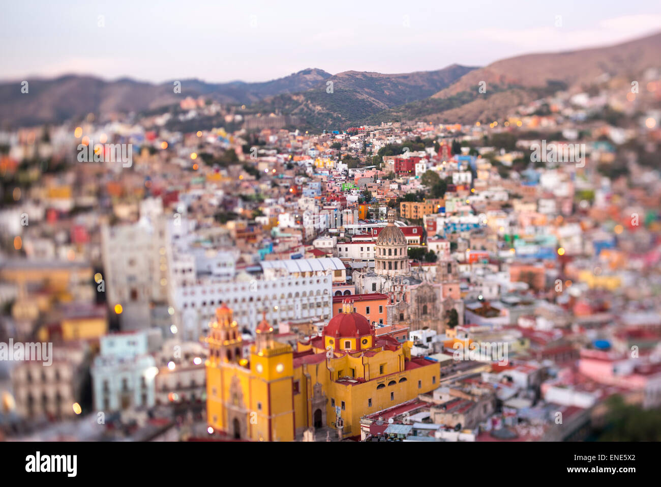 Scenic cityscape of Guanajuato Mexico Guanajuato Mexico Stock Photo