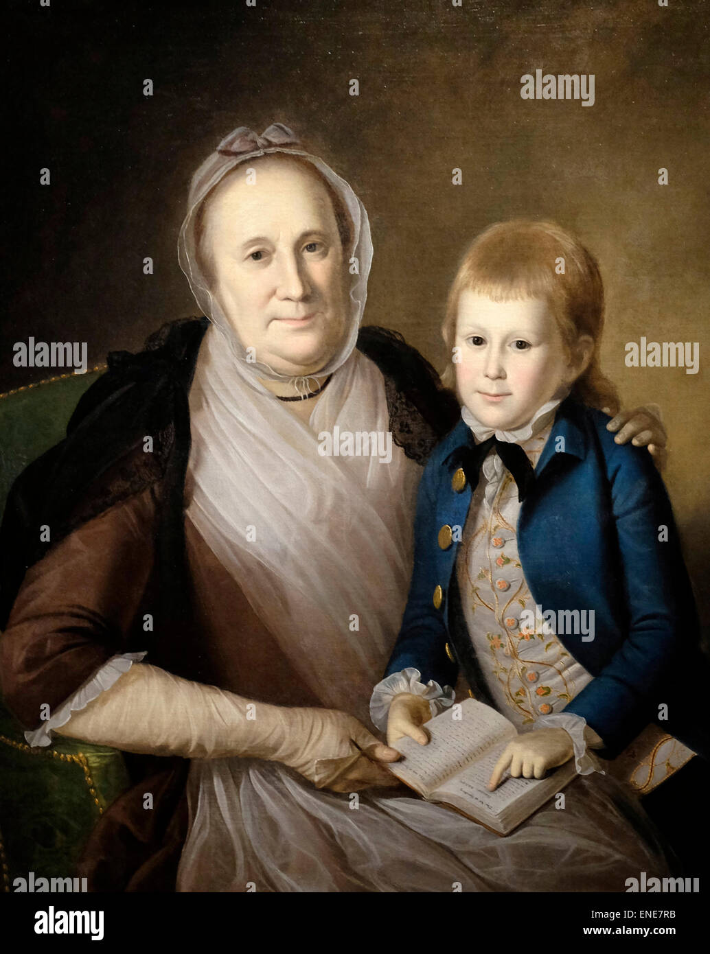 Mrs. James Smith and Grandson 1776  Charles Wilson Peale Stock Photo