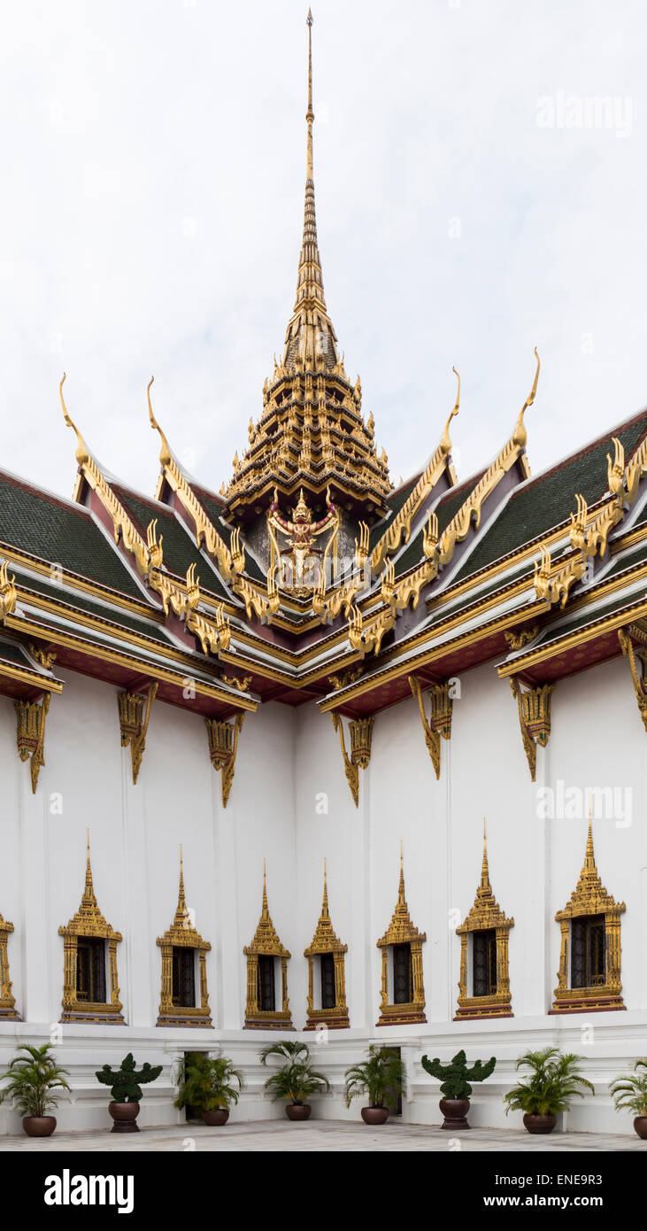 Dusit Maha Prasat Hall, Grand Palace and Wat Phra Kaeo, Bangkok, Thailand, Asia Stock Photo