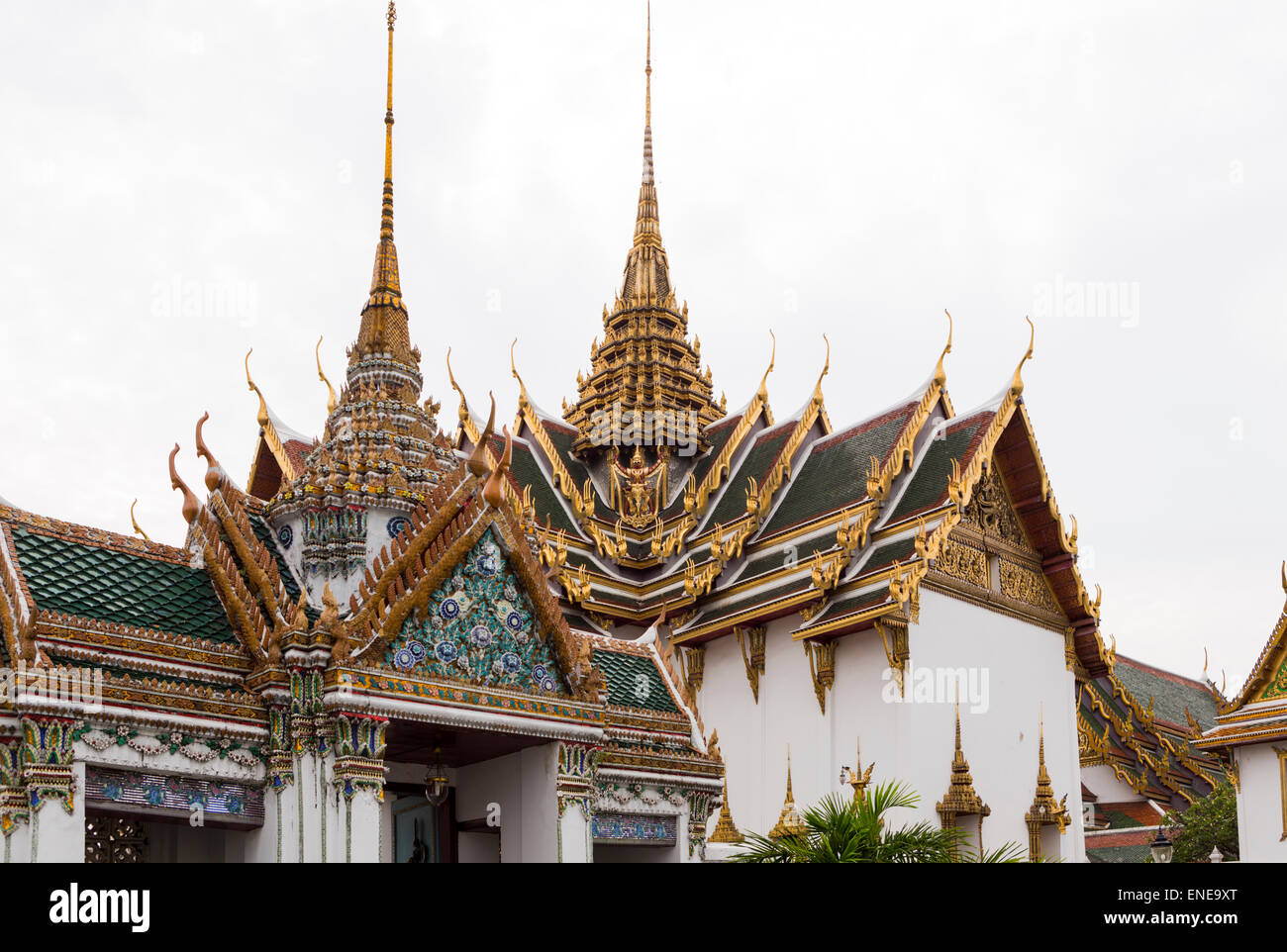 Dusit Maha Prasat Hall, Grand Palace and Wat Phra Kaeo, Bangkok, Thailand, Asia Stock Photo