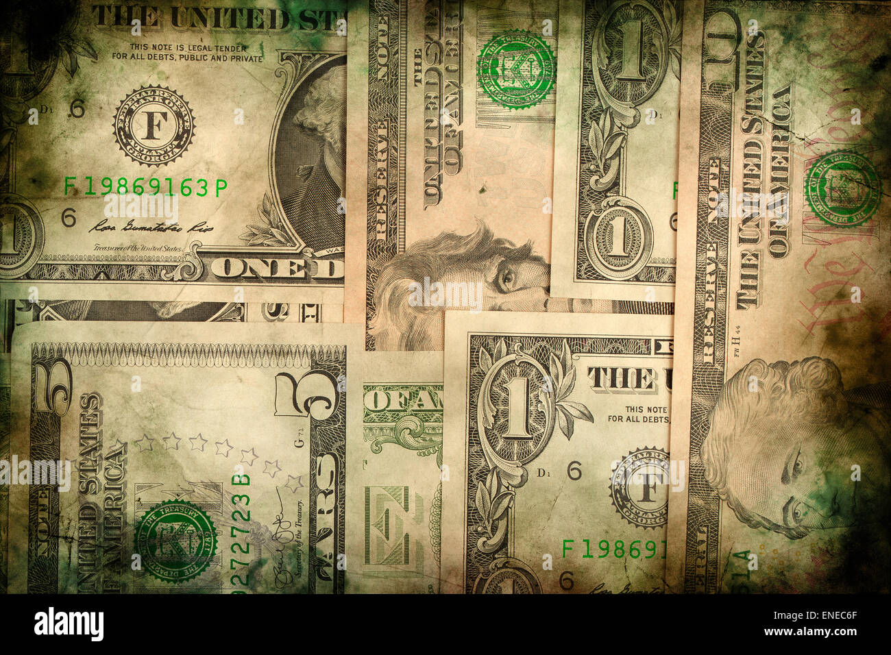 USA dollar money banknotes texture background or backdrop, grunge ...