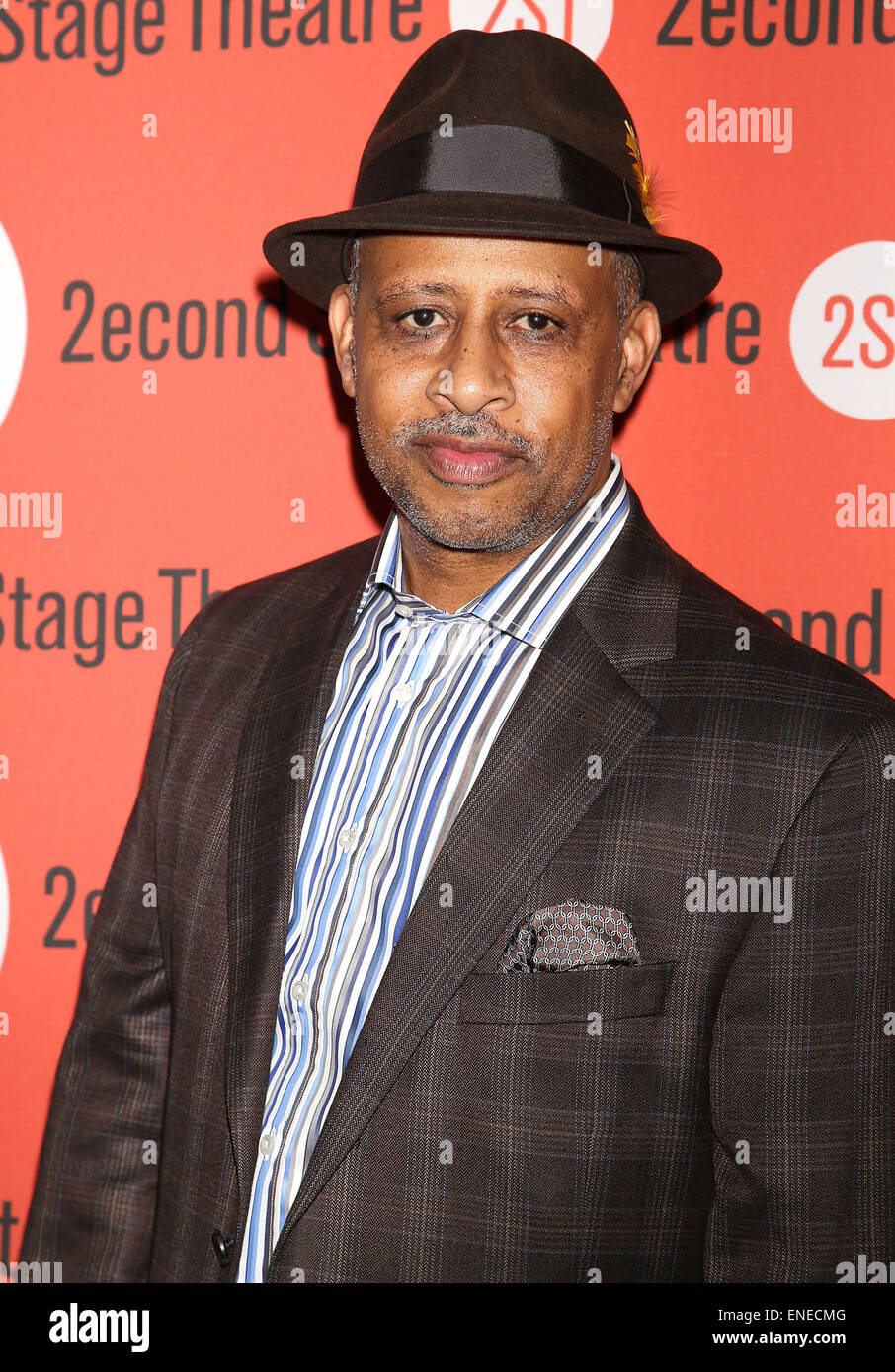 Opening night of Lips Together, Teeth Apart at the Second Stage Theatre - Arrivals.  Featuring: Ruben Santiago-Hudson Where: New York, New York, United States When: 29 Oct 2014 Stock Photo