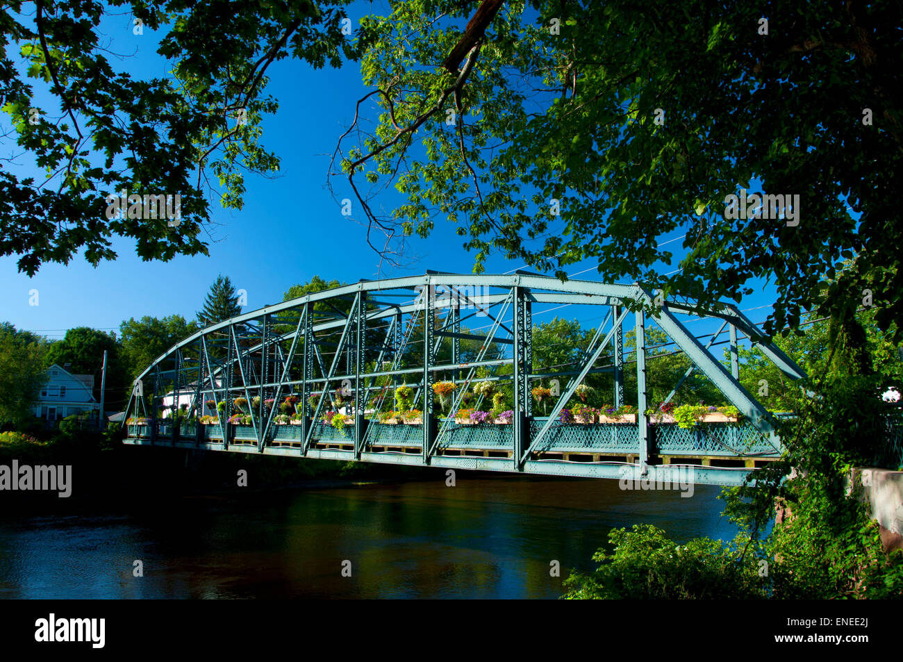 Old Drake Hill Flower Bridge, Simsbury, Connecticut Stock Photo Alamy