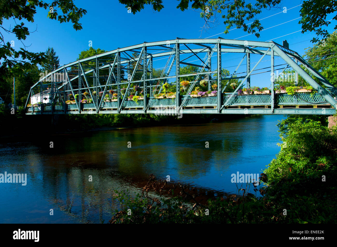 Old Drake Hill Flower Bridge, Simsbury, Connecticut Stock Photo Alamy