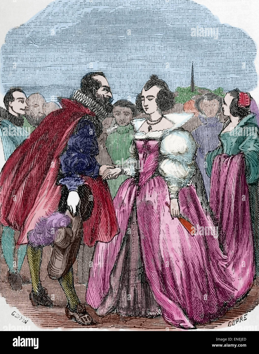 Image of King Henry IV of France and his wife Marie de