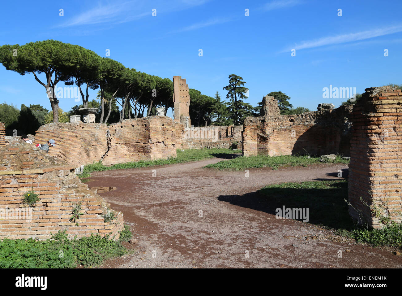 Italy. Rome. Imperial Palace. Palatine Hill. Ruins. 1st. Ad. Stock Photo