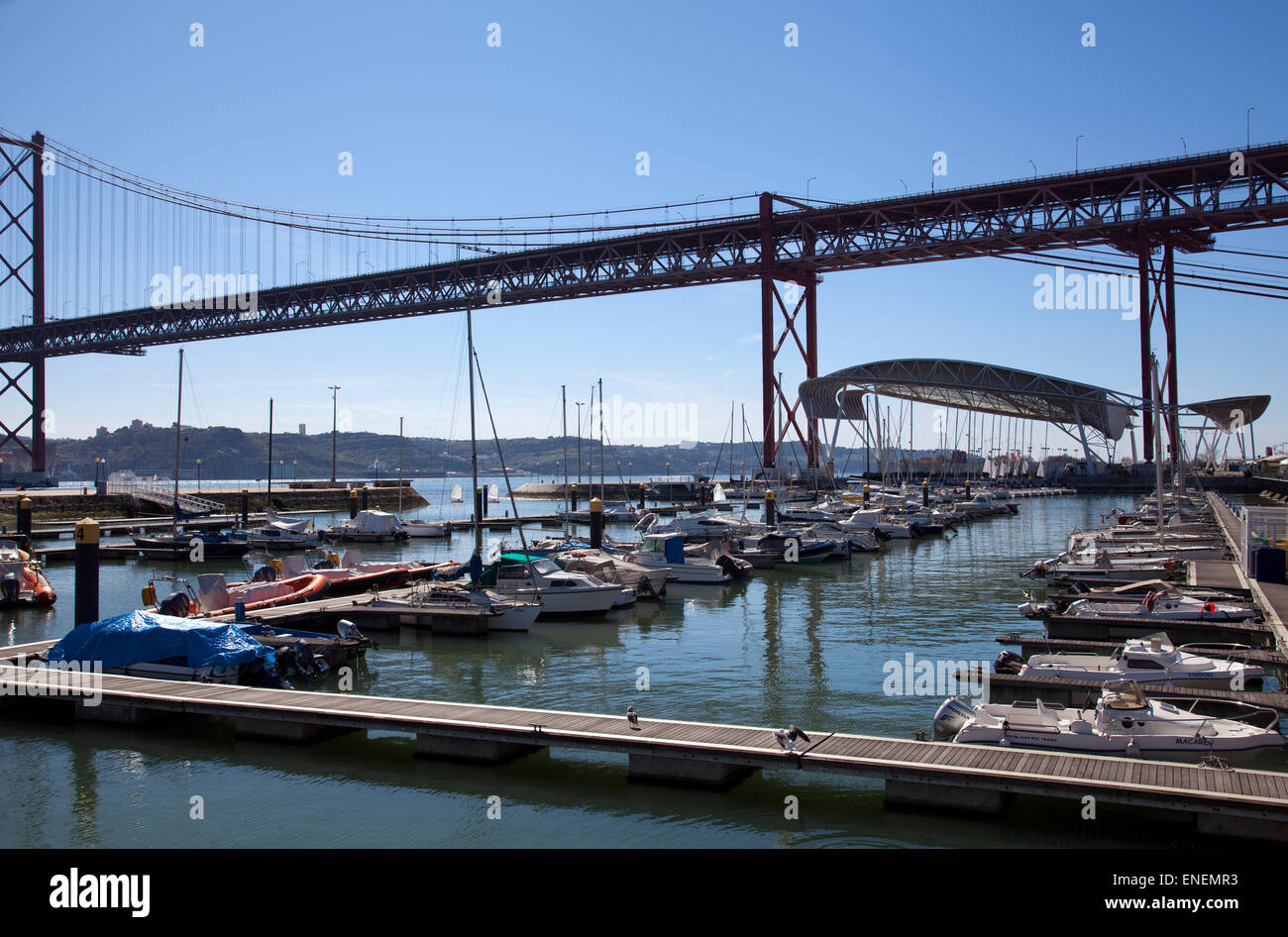 Santo Amaro Docks at Alcantara Mar in Lisbon Portugal Stock Photo Alamy