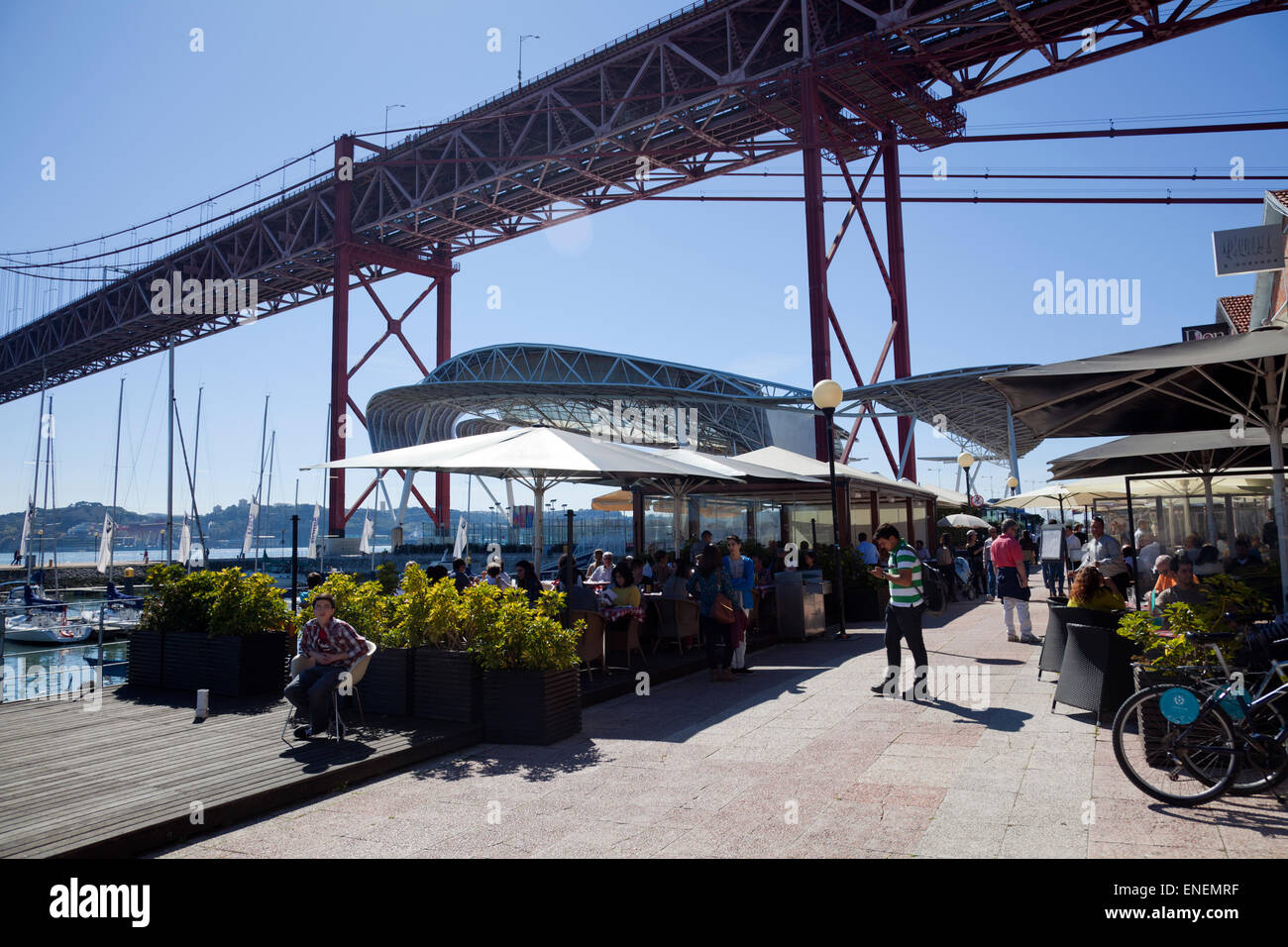 Santo Amaro Docks at Alcantara Mar in Lisbon Portugal Stock Photo Alamy