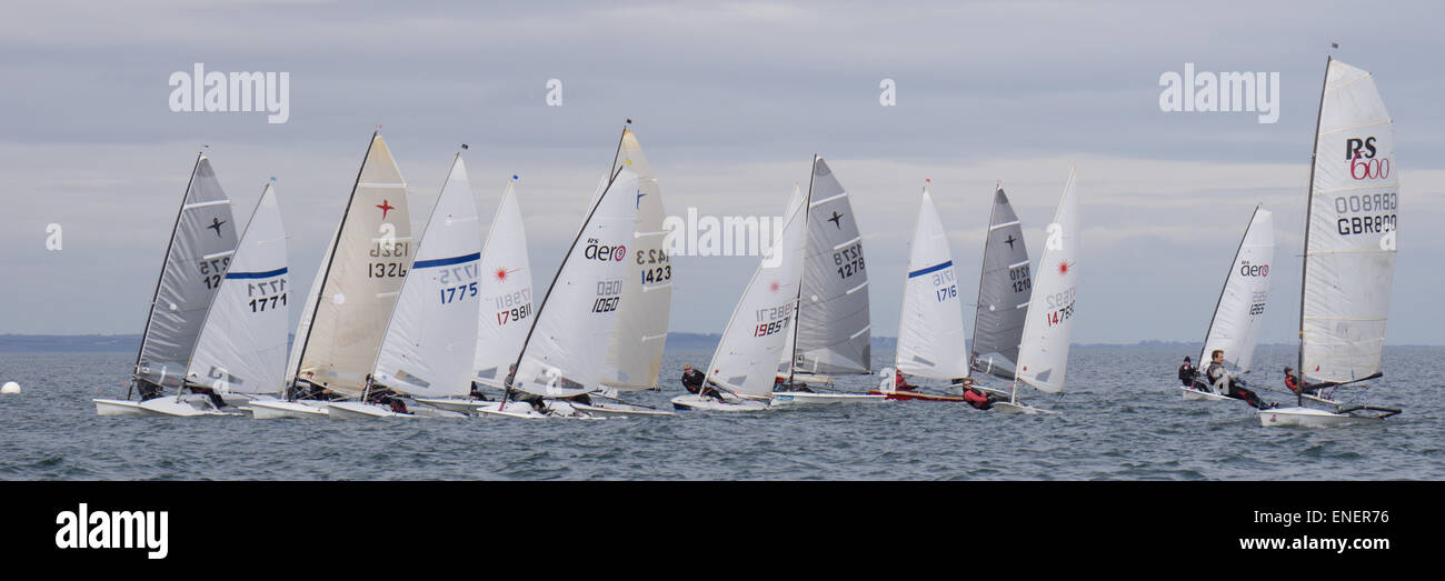 Start of Dinghy Race, North Berwick Stock Photo Alamy