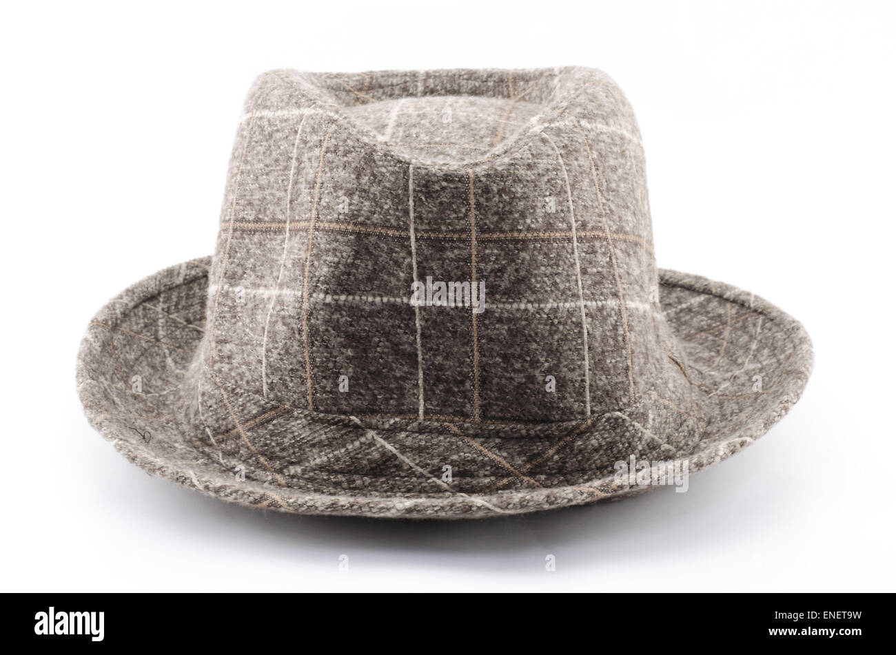brown hat isolated on white background Stock Photo - Alamy