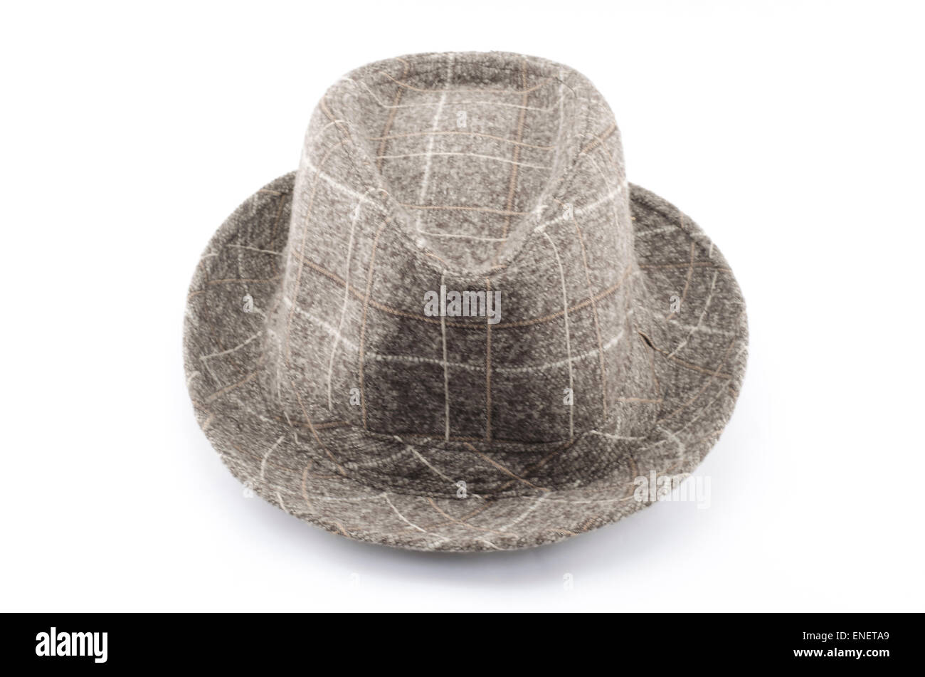 brown hat isolated on white background Stock Photo - Alamy