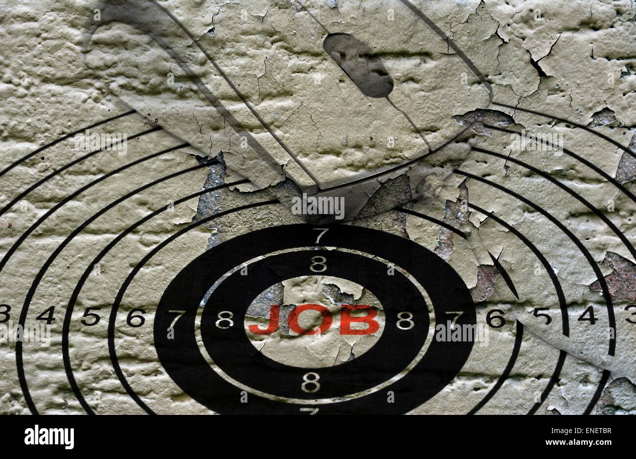 Job target concept Stock Photo Alamy