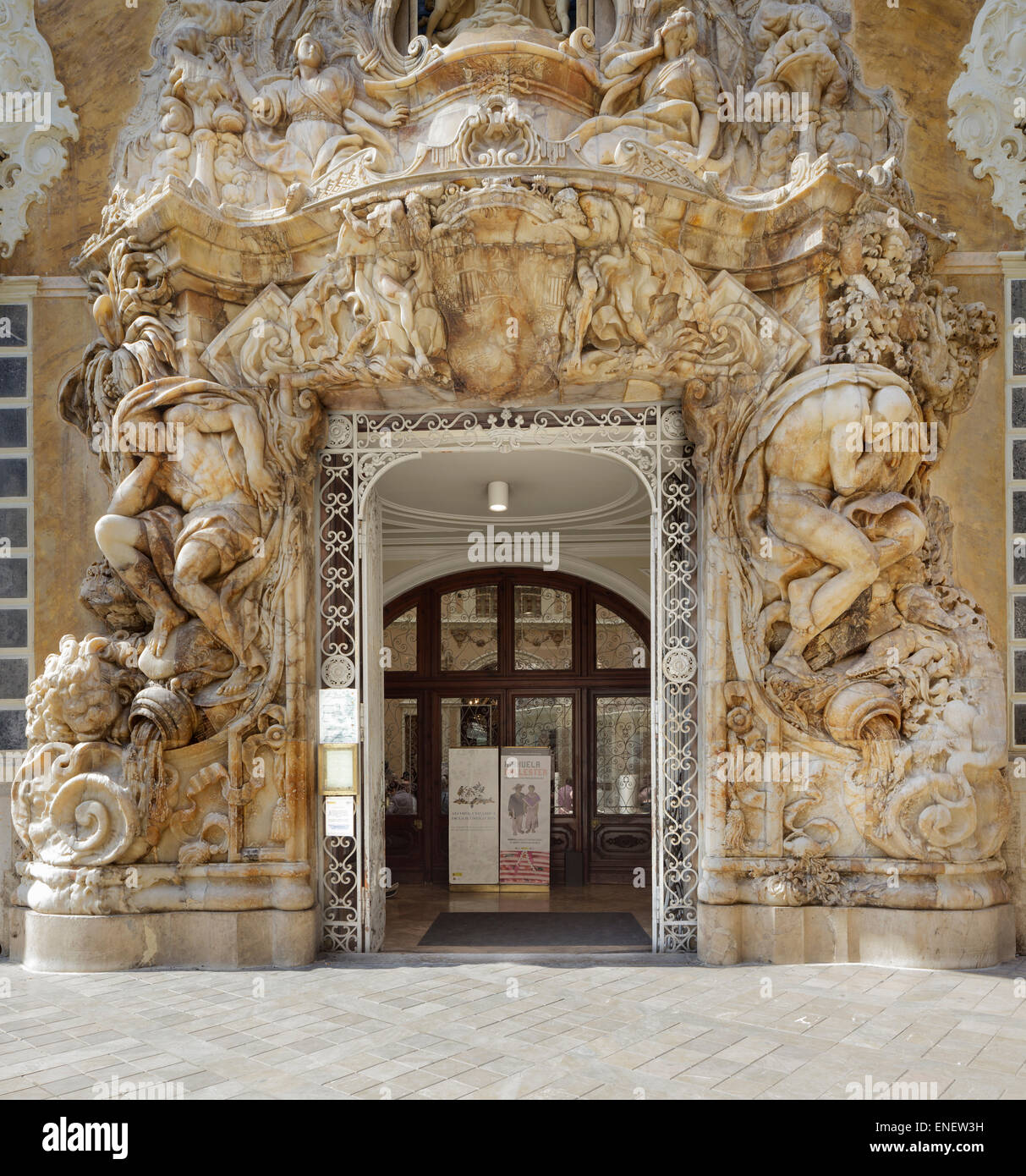 entrance to the National Ceramics Museum Gonzalez Marti, Valencia, Spain Stock Photo