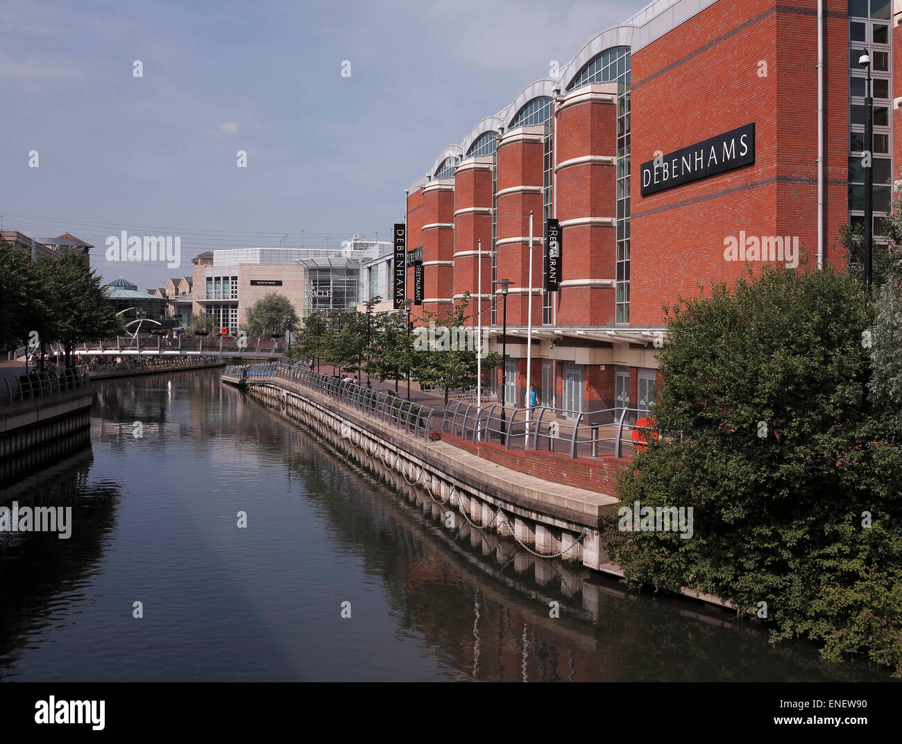 Debenham's at The Oracle Shopping Centre on the River Kennet Reading Berkshire England UK Stock Photo