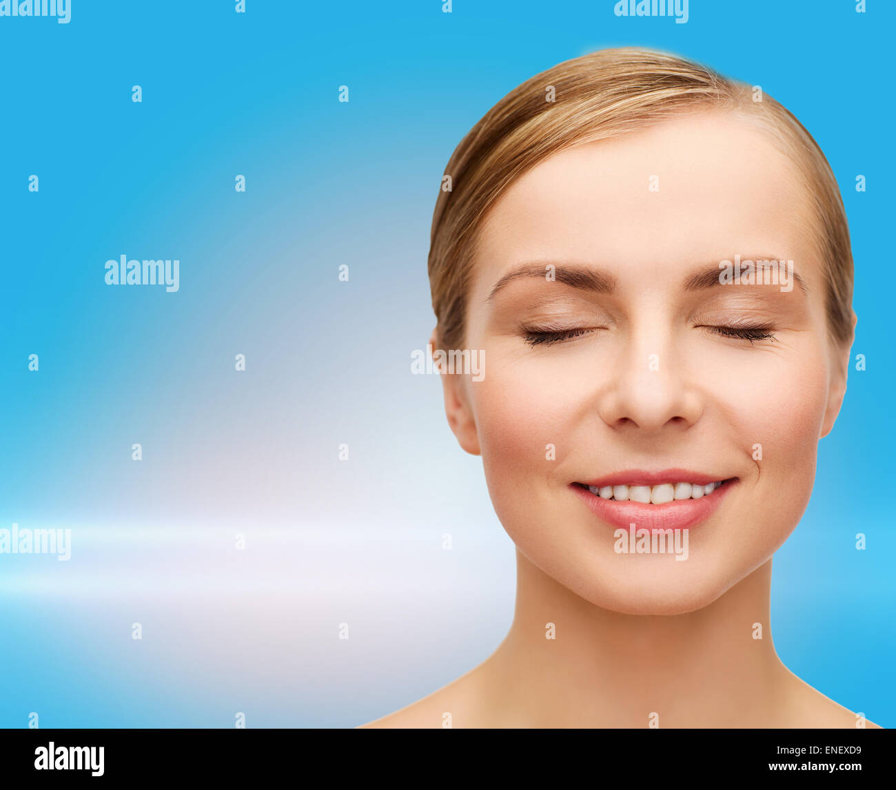 face of beautiful woman with closed eyes Stock Photo - Alamy