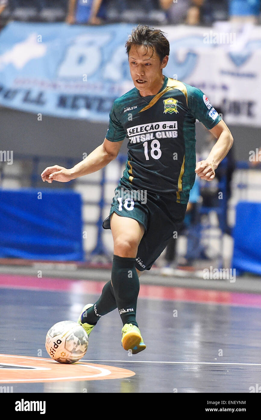 Shinobu Aii (Deucao),  MAY 3, 2015 - Futsal :  2015-2016 F.LEAGUE  match between Espolada Hokkaido 2 - 1 Deucao Kobe  at 1st Yoyogi Gymnasium, Tokyo, Japan.  (Photo by AFLO SPORT) [1220] Stock Photo