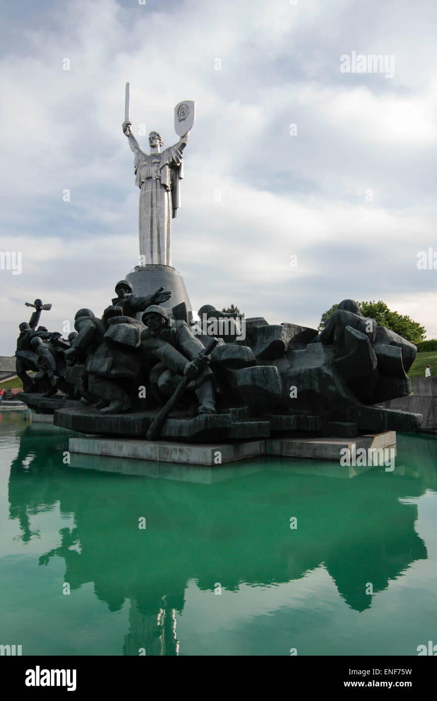 Kiev, Ukraine. 4th May, 2015. The Motherland Monument (Ukrainian БаÑ