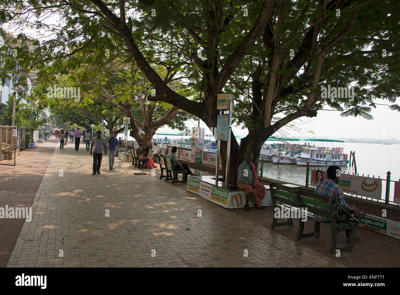 Marine Drive in Ernakulam, Kerala, India Stock Photo Alamy