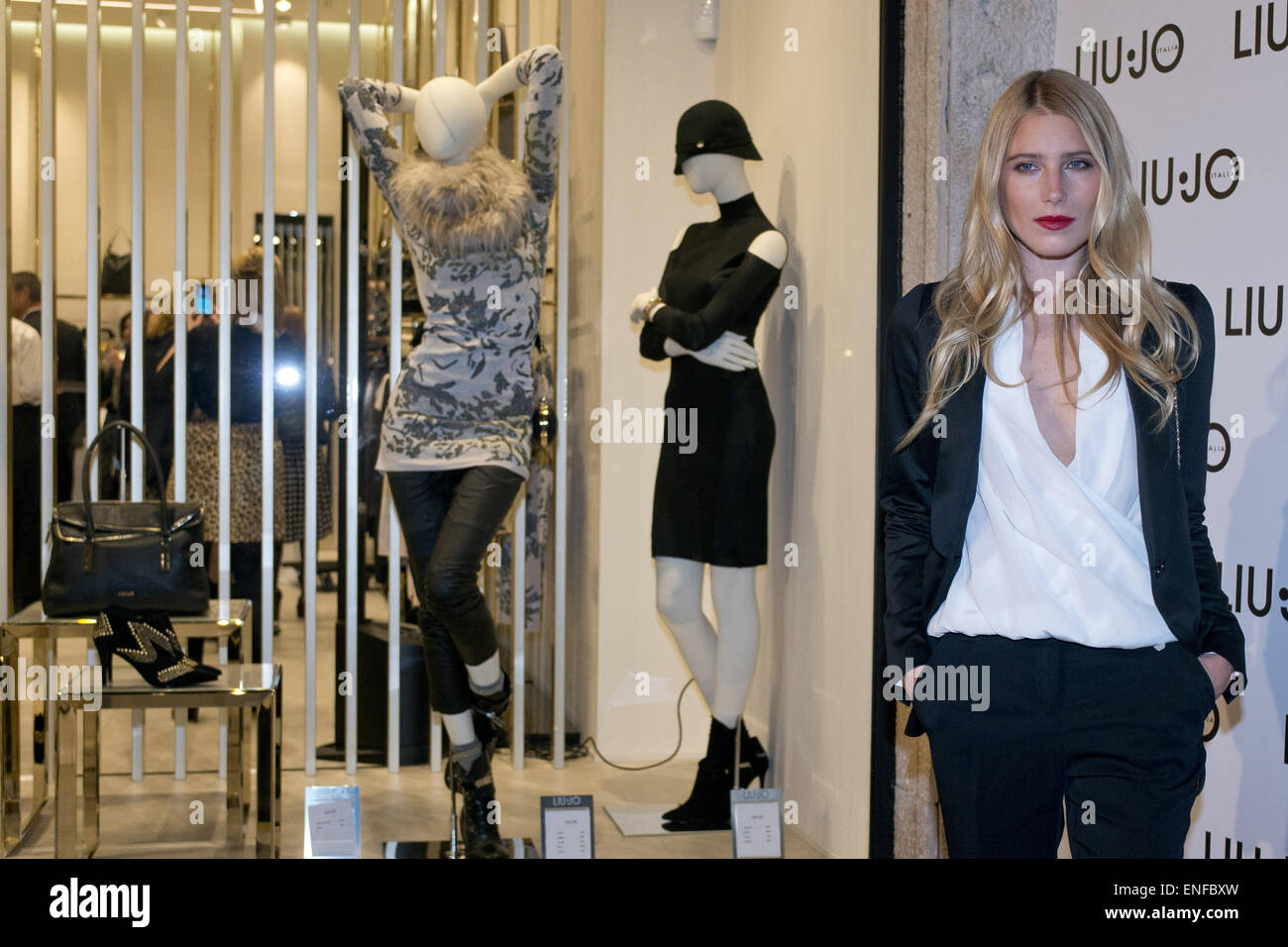 Opening of 'Liu Jo' flagship store  Featuring: Dree Hemingway Where: Madrid, Spain When: 30 Oct 2014 Stock Photo