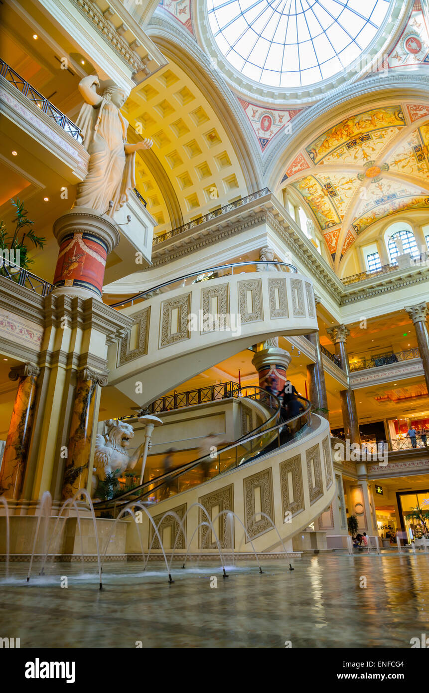The Forum Shops at Caesars in Las Vegas Stock Photo