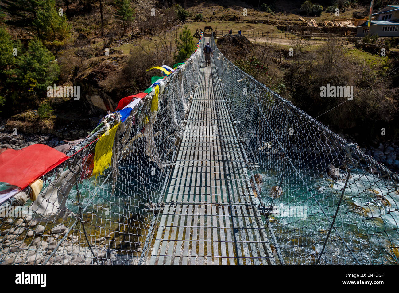 Nepal bridge hires stock photography and images Alamy